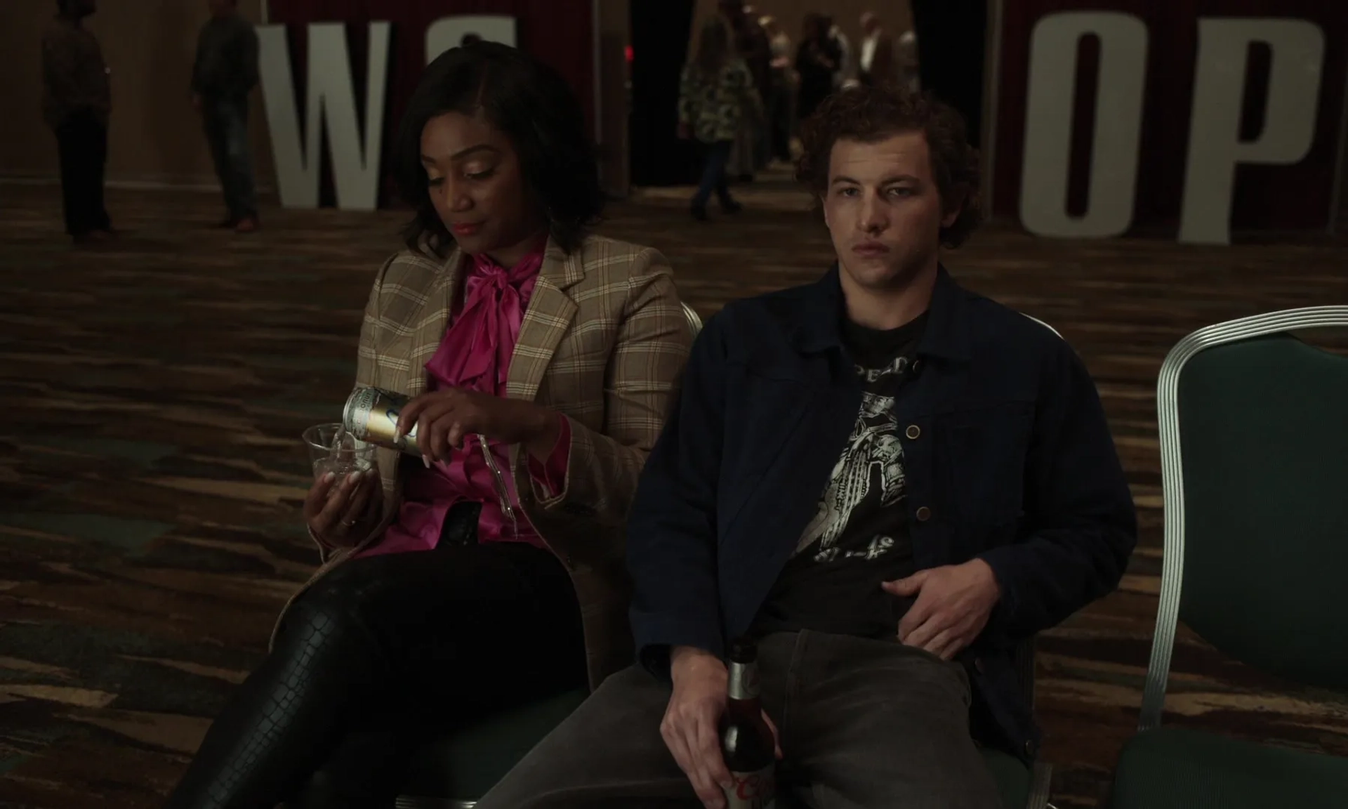 Tiffany Haddish and Tye Sheridan in The Card Counter (2021)