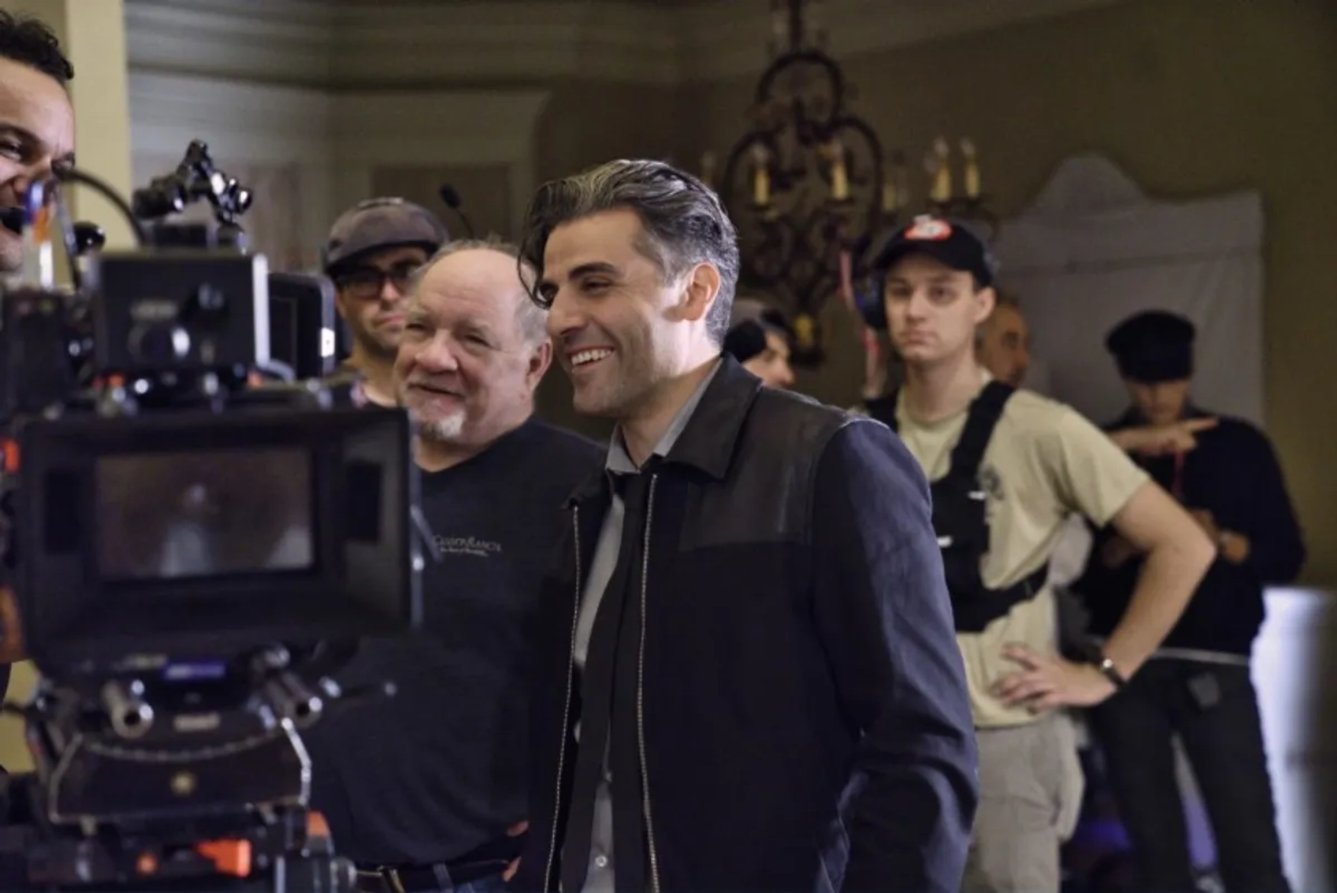 Paul Schrader and Oscar Isaac in The Card Counter (2021)