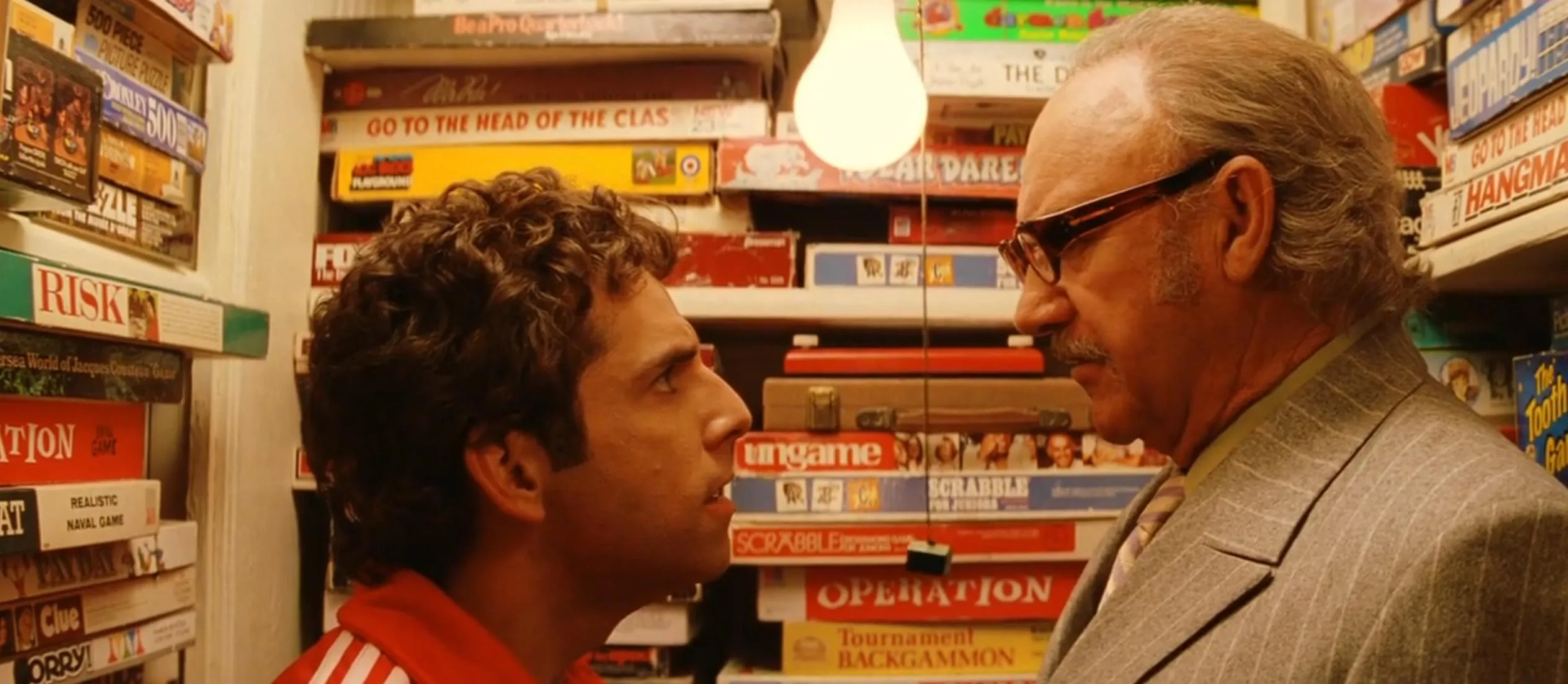 Gene Hackman and Ben Stiller in The Royal Tenenbaums (2001)