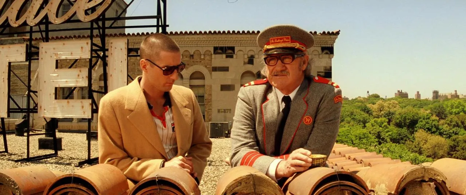 Gene Hackman and Luke Wilson in The Royal Tenenbaums (2001)