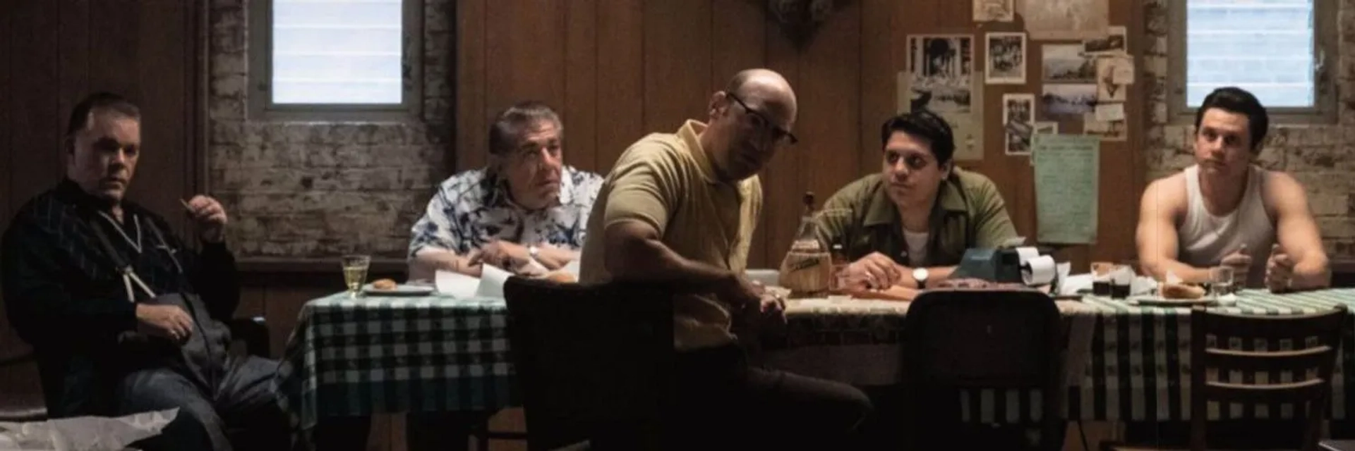 Ray Liotta, Joey Diaz, Corey Stoll, Samson Moeakiola, and Billy Magnussen in The Many Saints of Newark (2021)