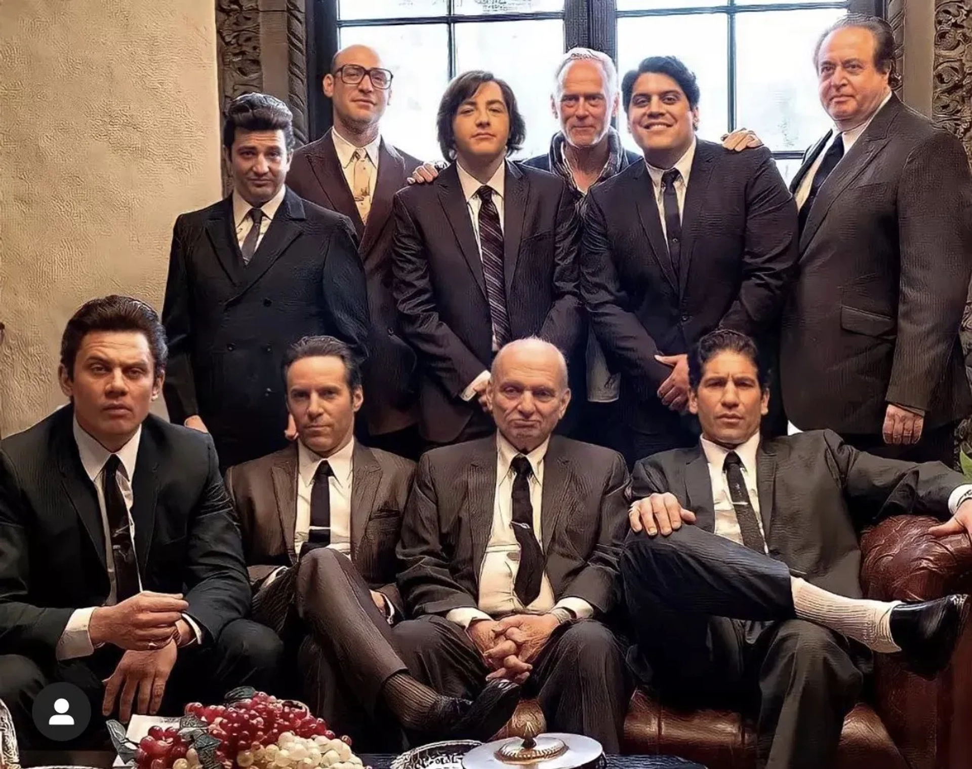 Ray Liotta, Alessandro Nivola, Michael Imperioli, Nick Vallelonga, Corey Stoll, Samson Moeakiola, Jon Bernthal, John Magaro, and Michael Gandolfini in The Many Saints of Newark (2021)