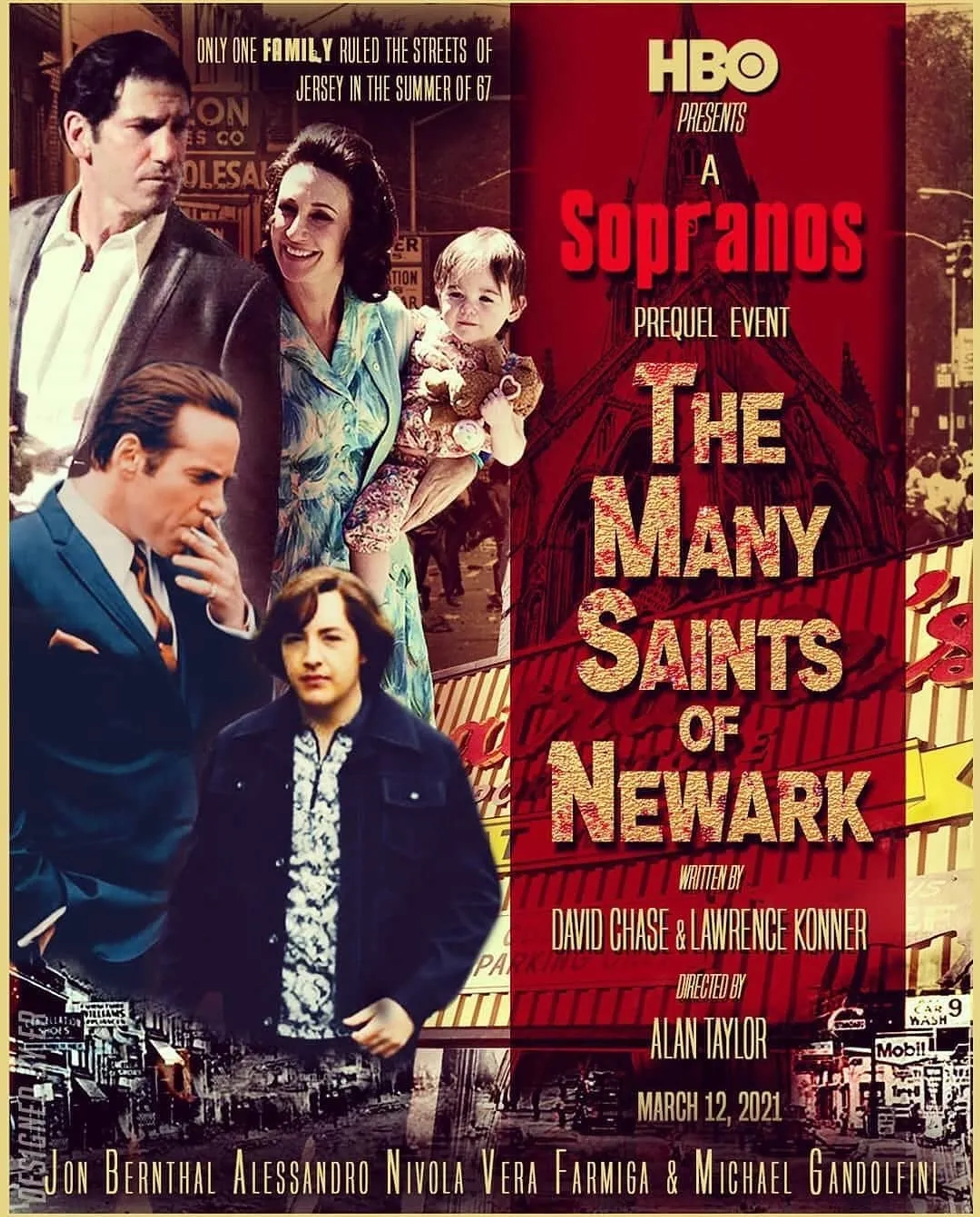 Ray Liotta, Alessandro Nivola, Corey Stoll, and Jon Bernthal in The Many Saints of Newark (2021)