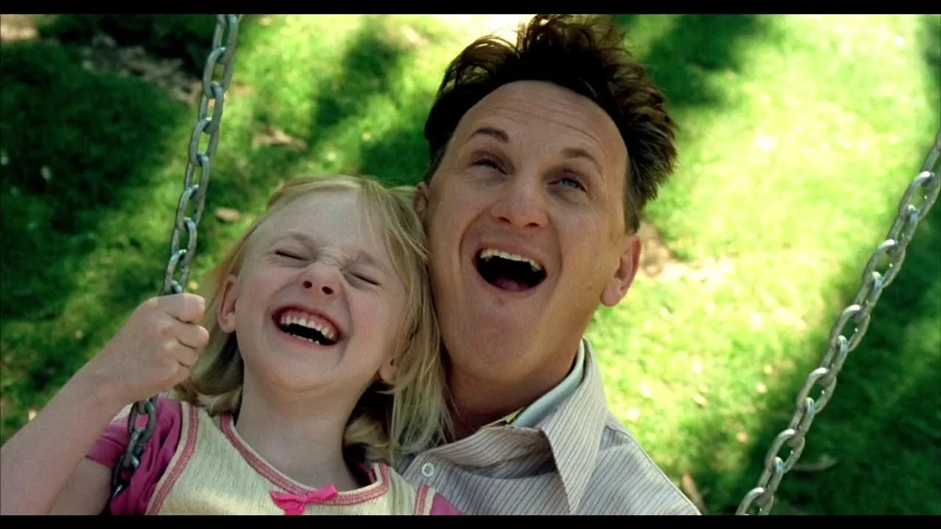 Sean Penn and Dakota Fanning in I Am Sam (2001)