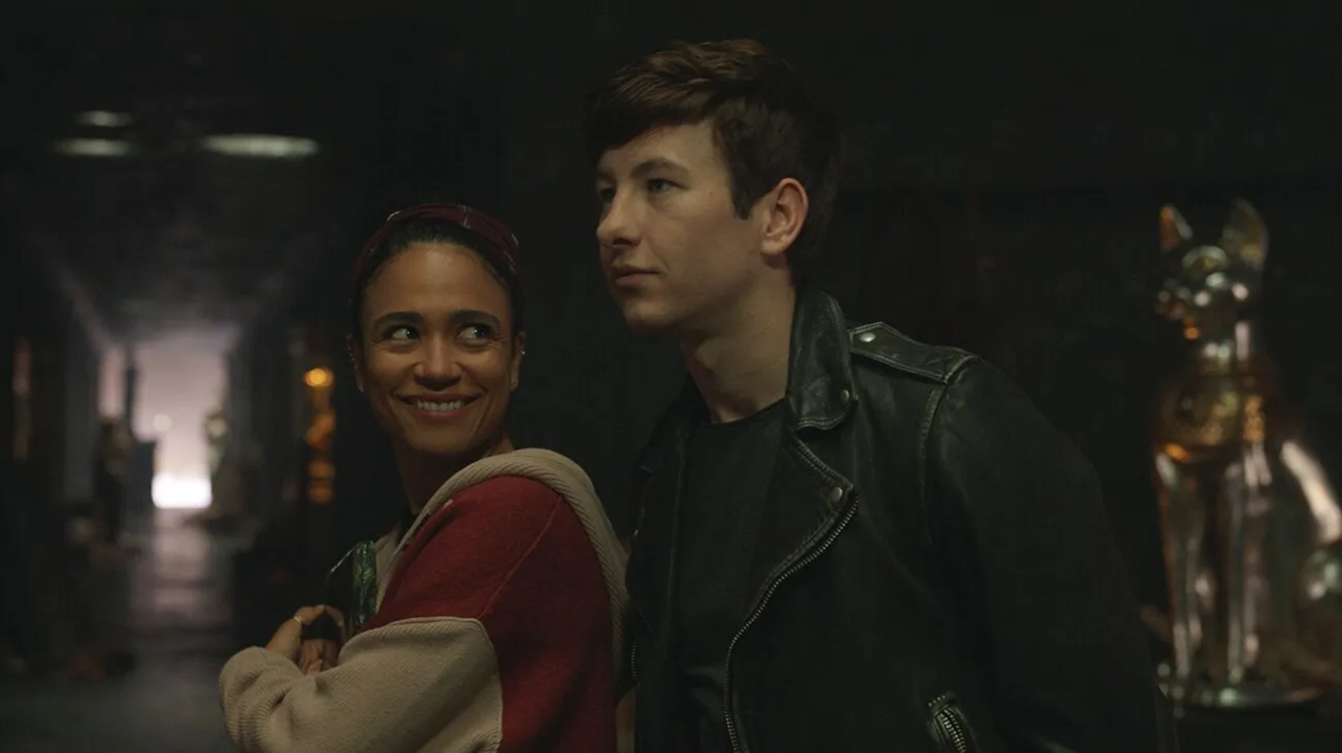 Lauren Ridloff and Barry Keoghan in Eternals (2021)