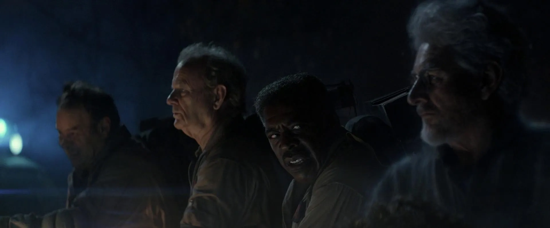 Dan Aykroyd, Bill Murray, Harold Ramis, and Ernie Hudson in Ghostbusters: Afterlife (2021)