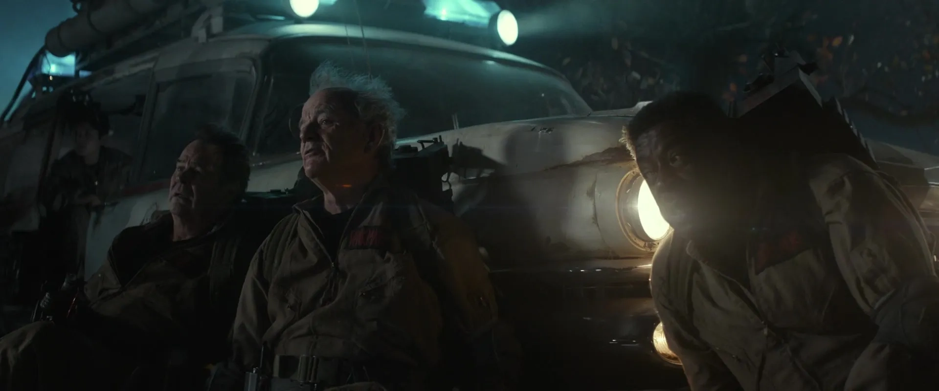 Dan Aykroyd, Bill Murray, and Ernie Hudson in Ghostbusters: Afterlife (2021)