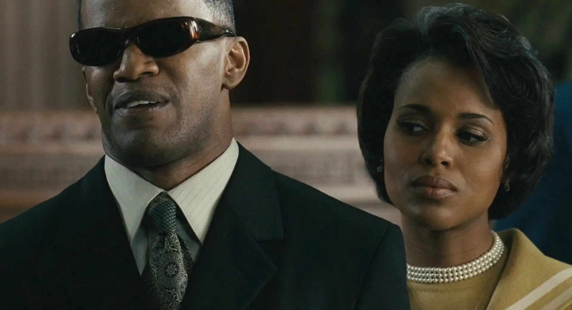 Jamie Foxx and Kerry Washington in Ray (2004)