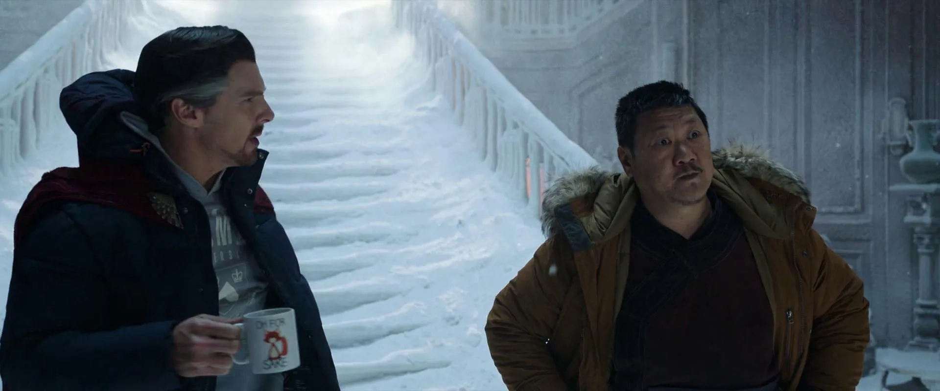 Benedict Wong and Benedict Cumberbatch in Spider-Man: No Way Home (2021)
