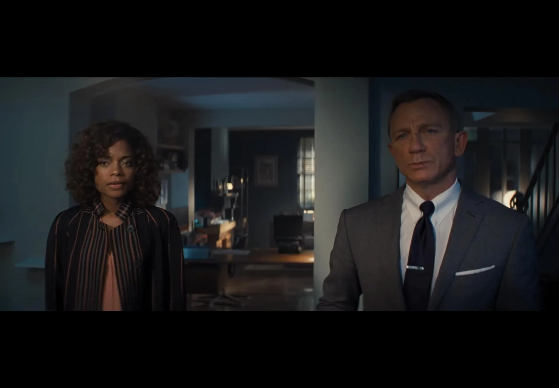 Daniel Craig and Naomie Harris in No Time to Die (2021)