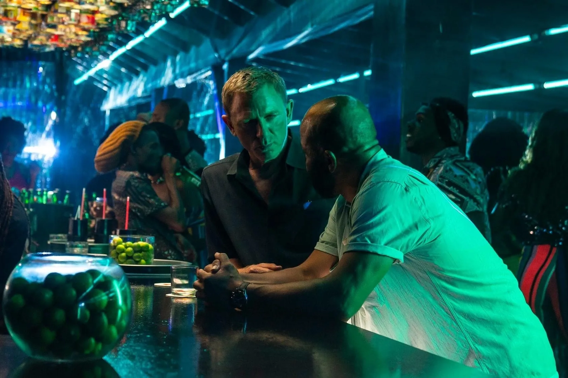 Daniel Craig and Jeffrey Wright in No Time to Die (2021)