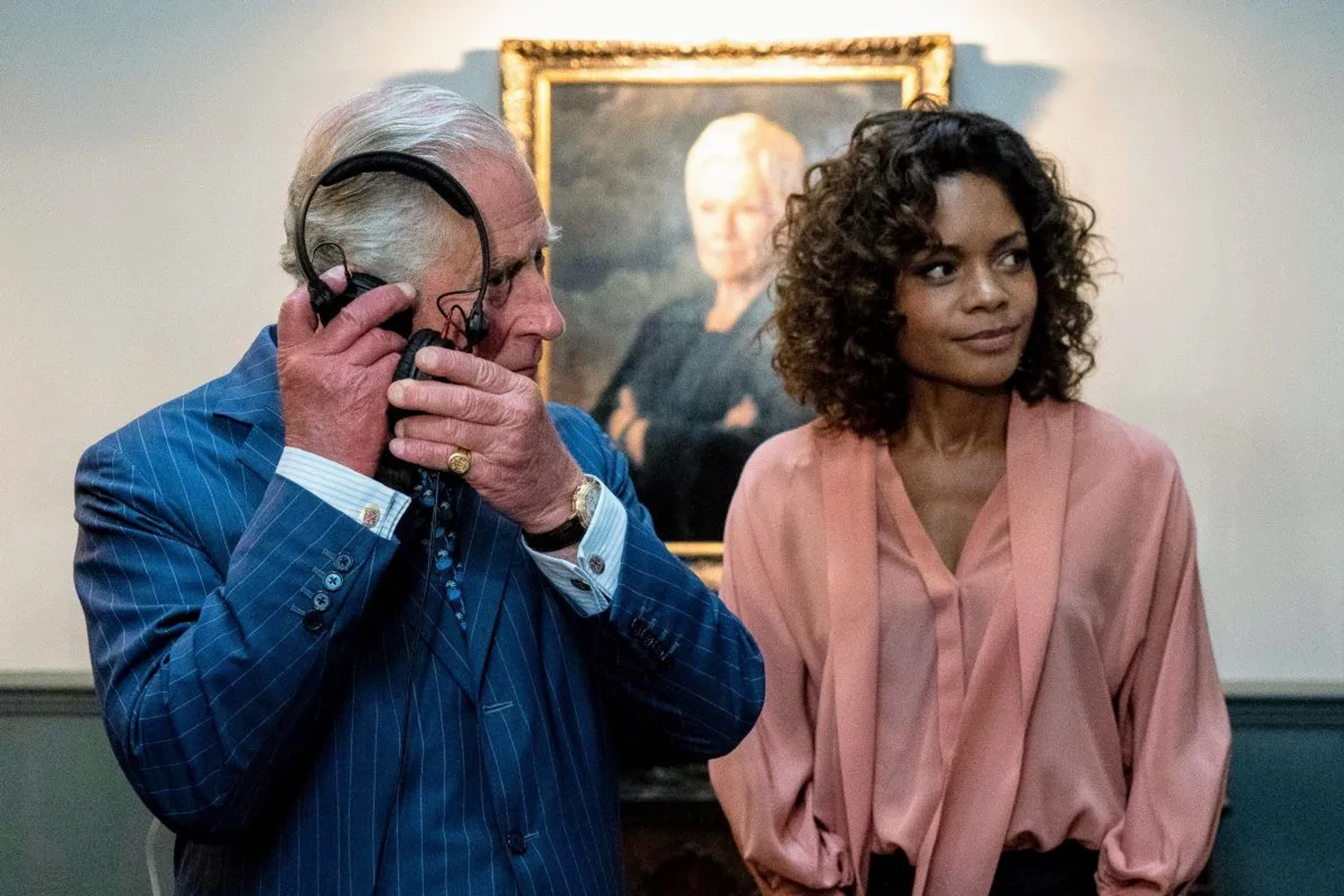 Naomie Harris and King Charles III in No Time to Die (2021)