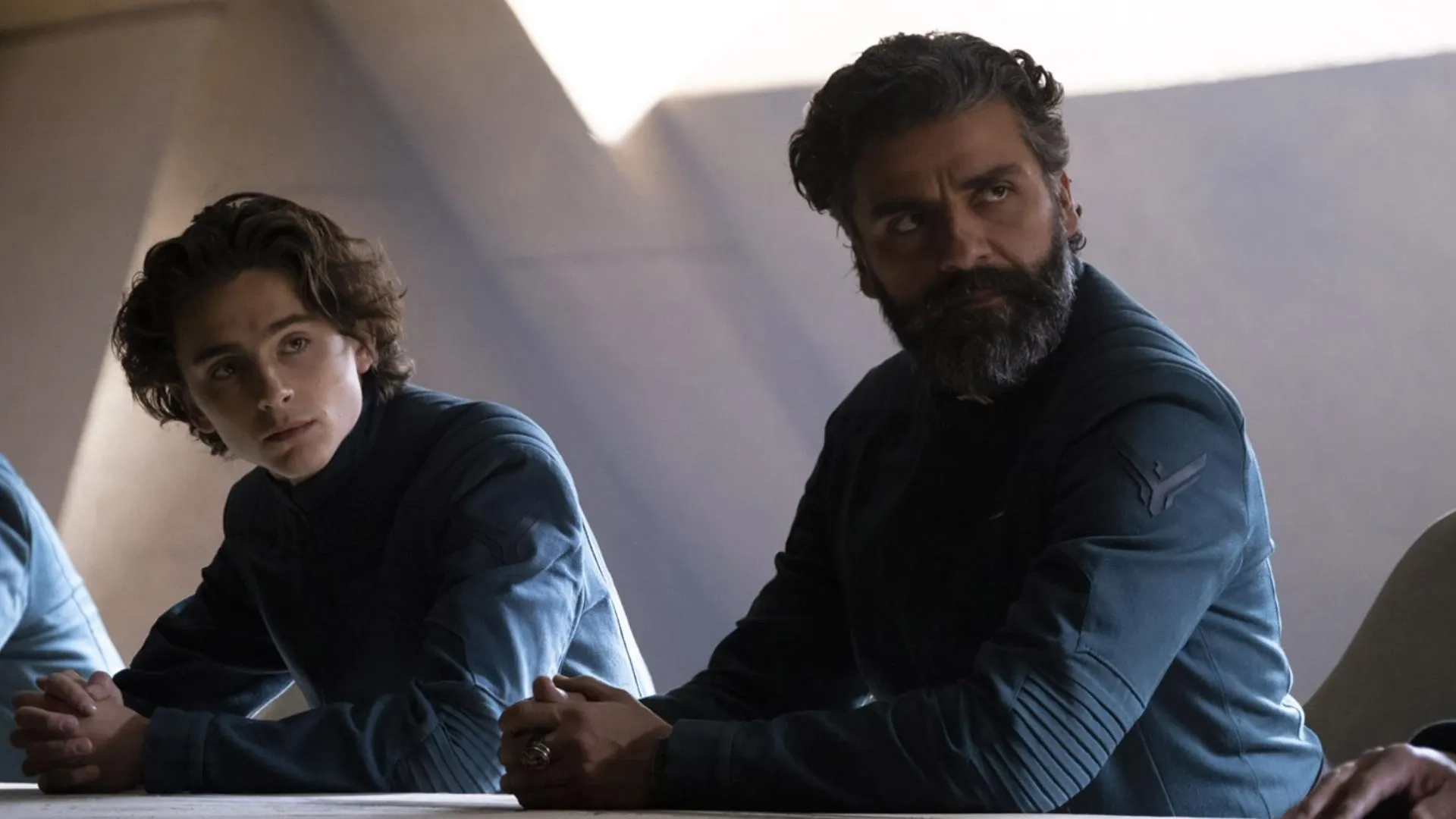 Oscar Isaac and Timothée Chalamet in Dune (2021)