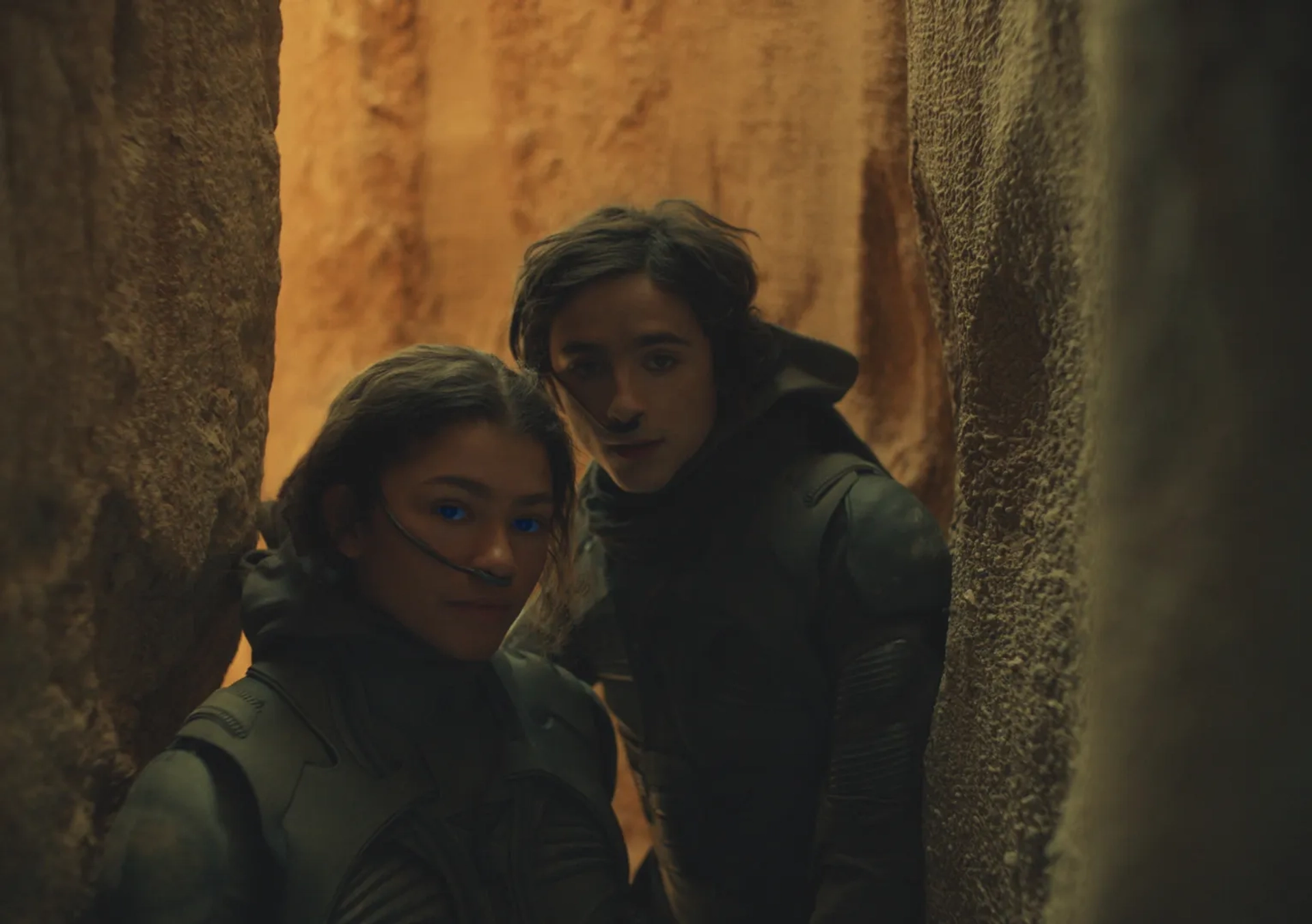 Timothée Chalamet and Zendaya in Dune (2021)