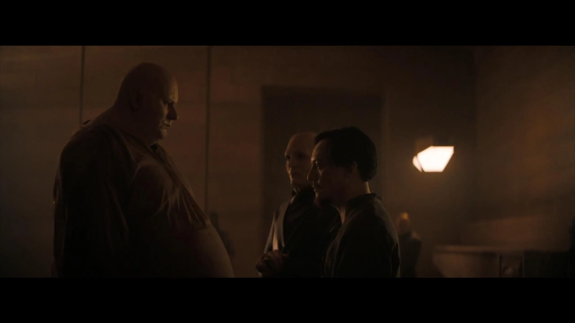 Stellan Skarsgård, Chang Chen, and David Dastmalchian in Dune (2021)