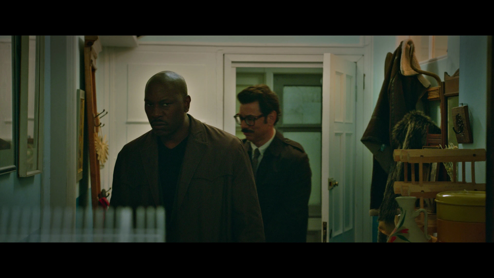 Tyrese Gibson and Al Madrigal in Morbius (2022)