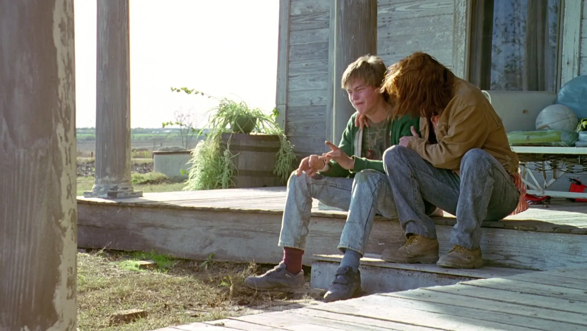 Johnny Depp and Leonardo DiCaprio in What's Eating Gilbert Grape (1993)