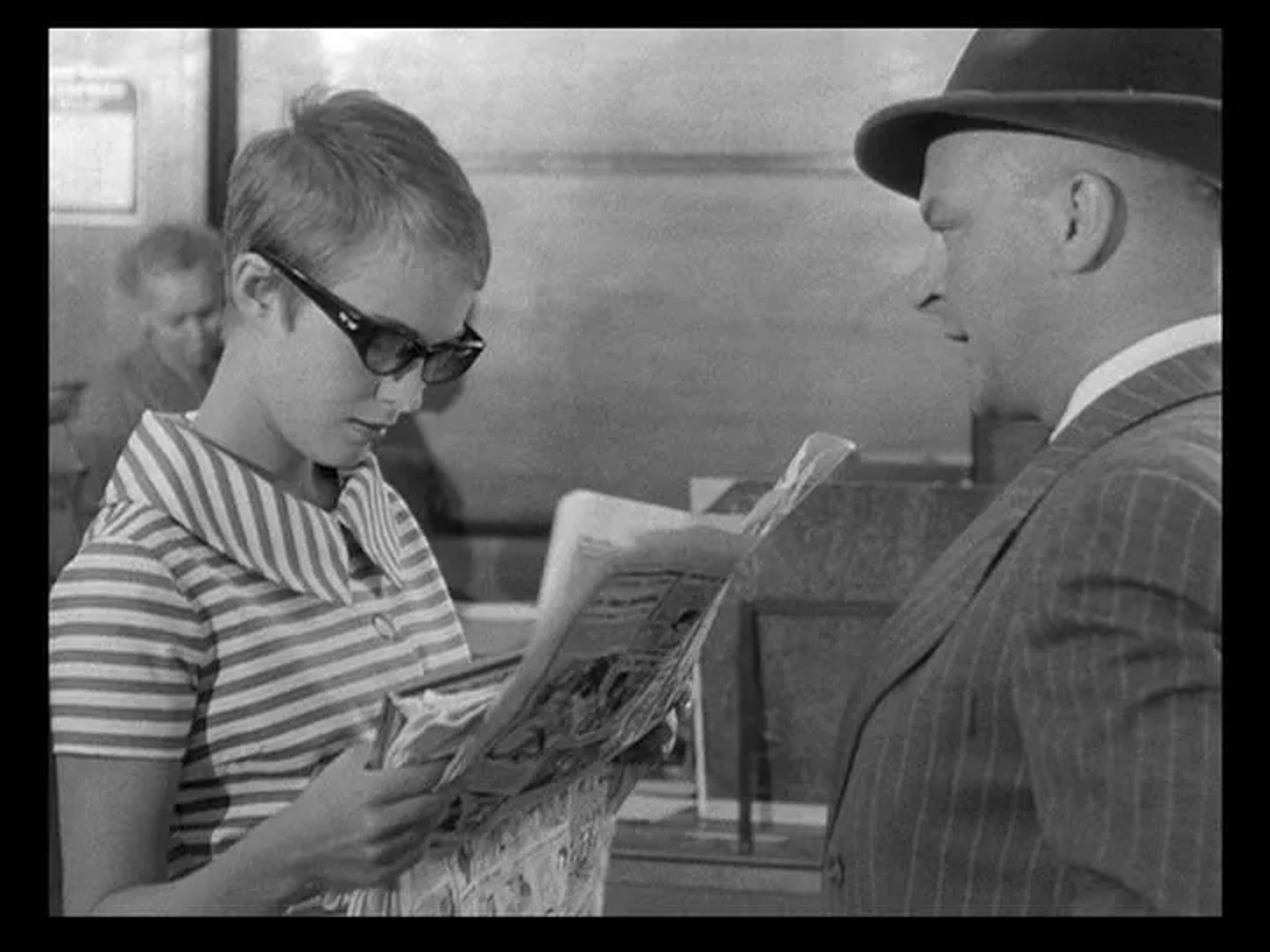 Daniel Boulanger and Jean Seberg in Breathless (1960)