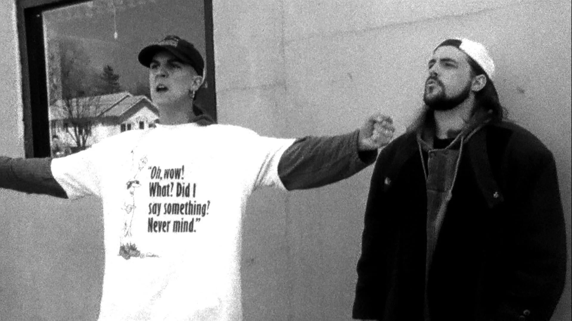 Kevin Smith and Jason Mewes in Clerks (1994)