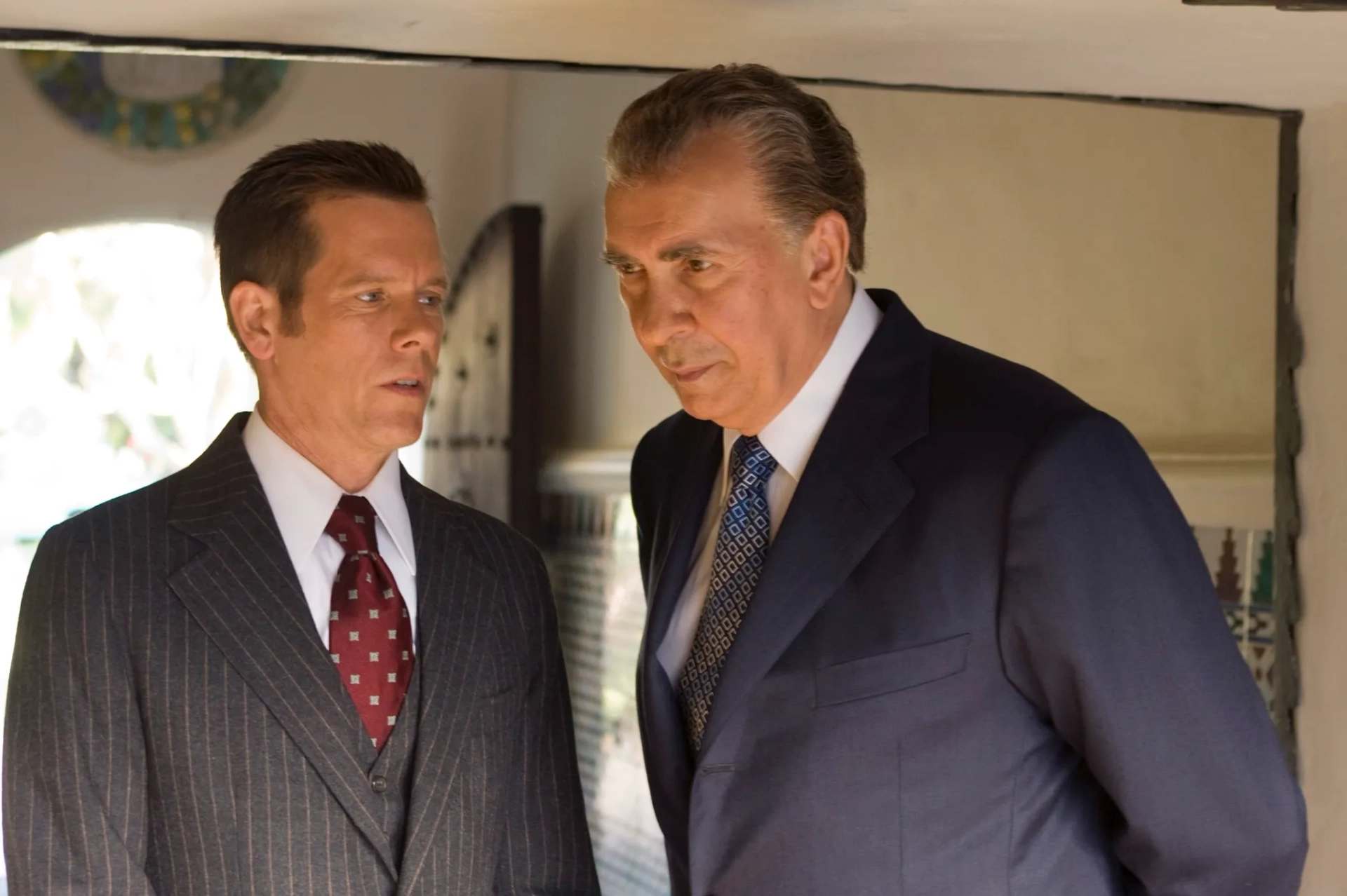 Kevin Bacon and Frank Langella in Frost/Nixon (2008)