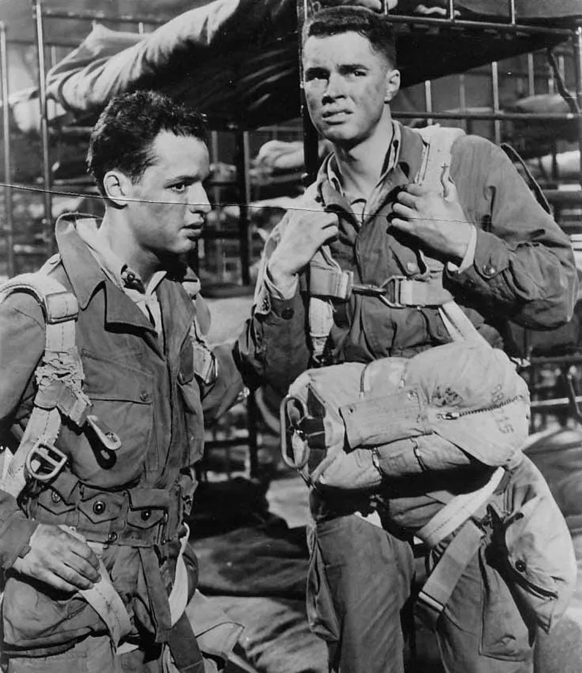 Sal Mineo and Richard Beymer in The Longest Day (1962)