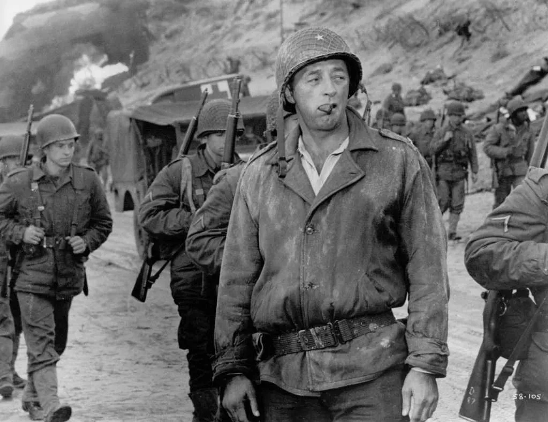 Robert Mitchum in The Longest Day (1962)