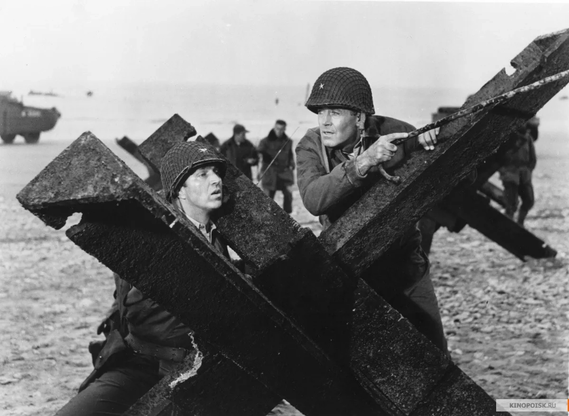 Henry Fonda and John Crawford in The Longest Day (1962)