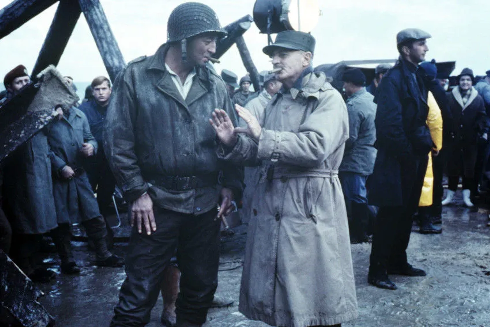 Robert Mitchum and Darryl F. Zanuck in The Longest Day (1962)