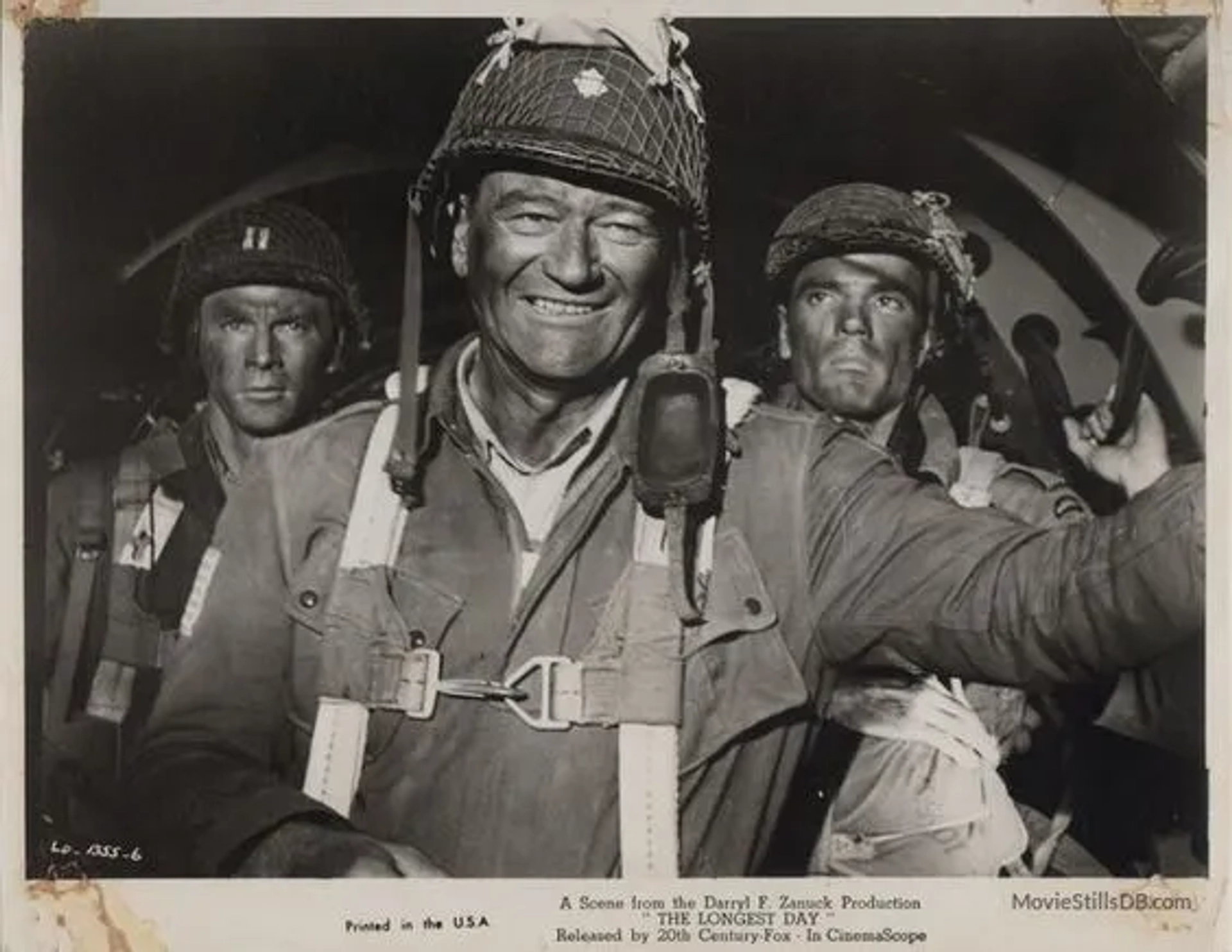 John Wayne, Steve Forrest, and Tom Tryon in The Longest Day (1962)