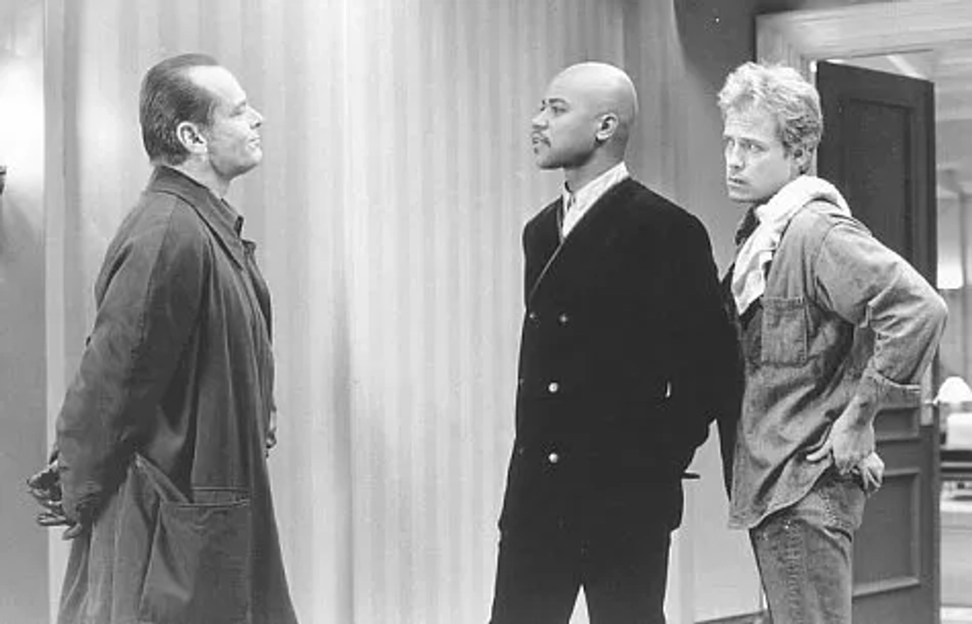 Jack Nicholson, Cuba Gooding Jr., and Greg Kinnear in As Good as It Gets (1997)