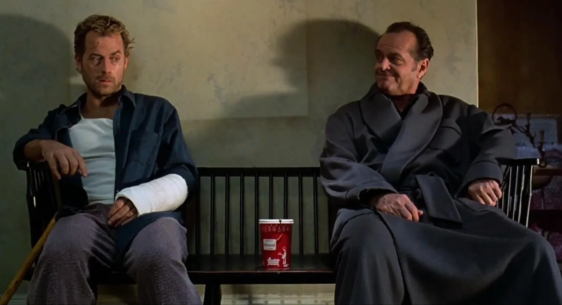 Jack Nicholson and Greg Kinnear in As Good as It Gets (1997)