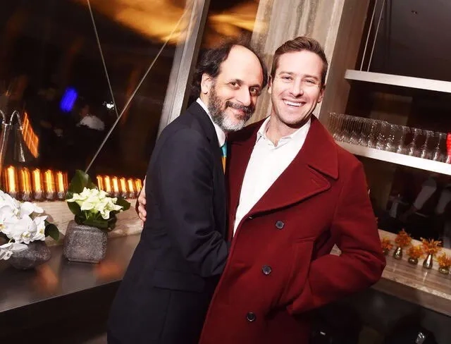 Luca Guadagnino and Armie Hammer at an event for Call Me by Your Name (2017)