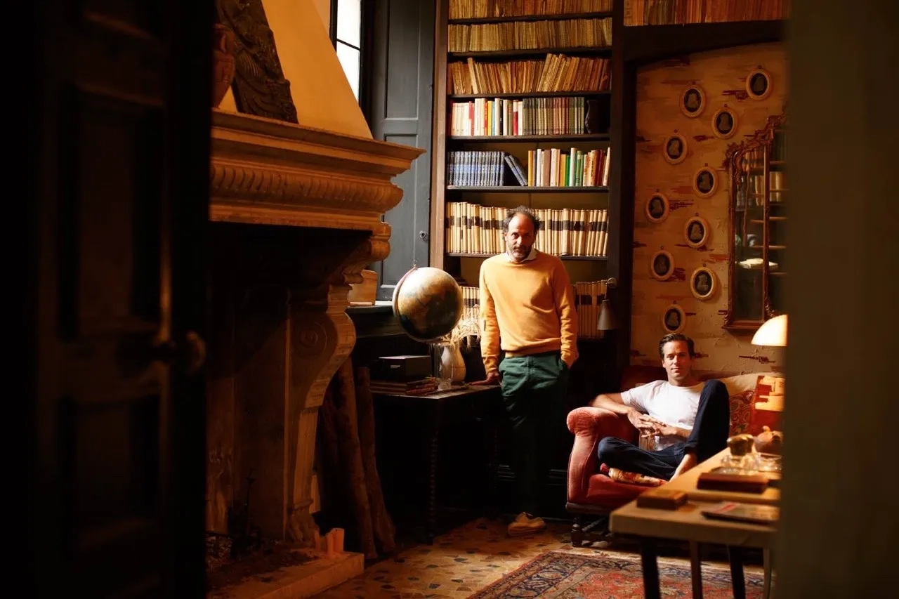 Luca Guadagnino and Armie Hammer at an event for Call Me by Your Name (2017)