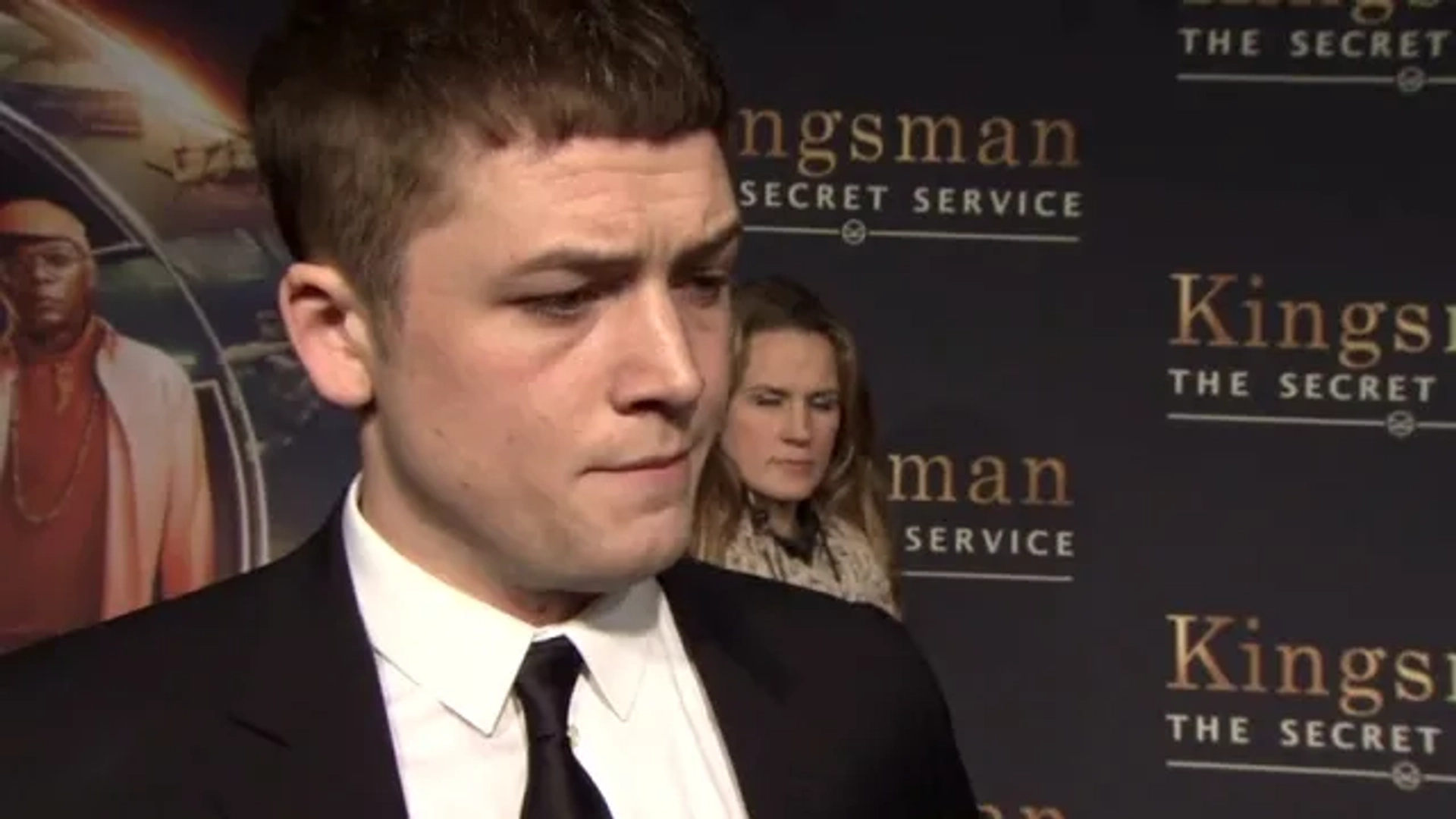 Taron Egerton at an event for Kingsman: The Secret Service (2014)