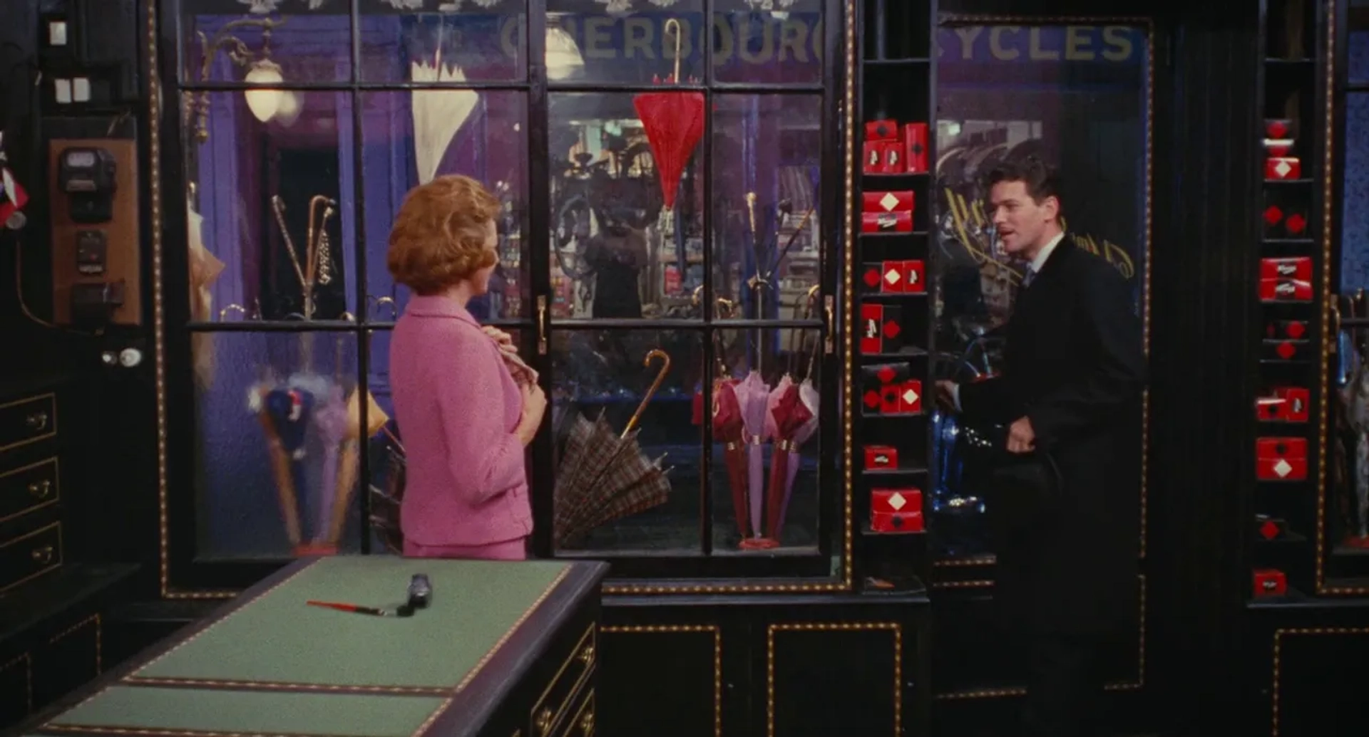 Marc Michel and Anne Vernon in The Umbrellas of Cherbourg (1964)