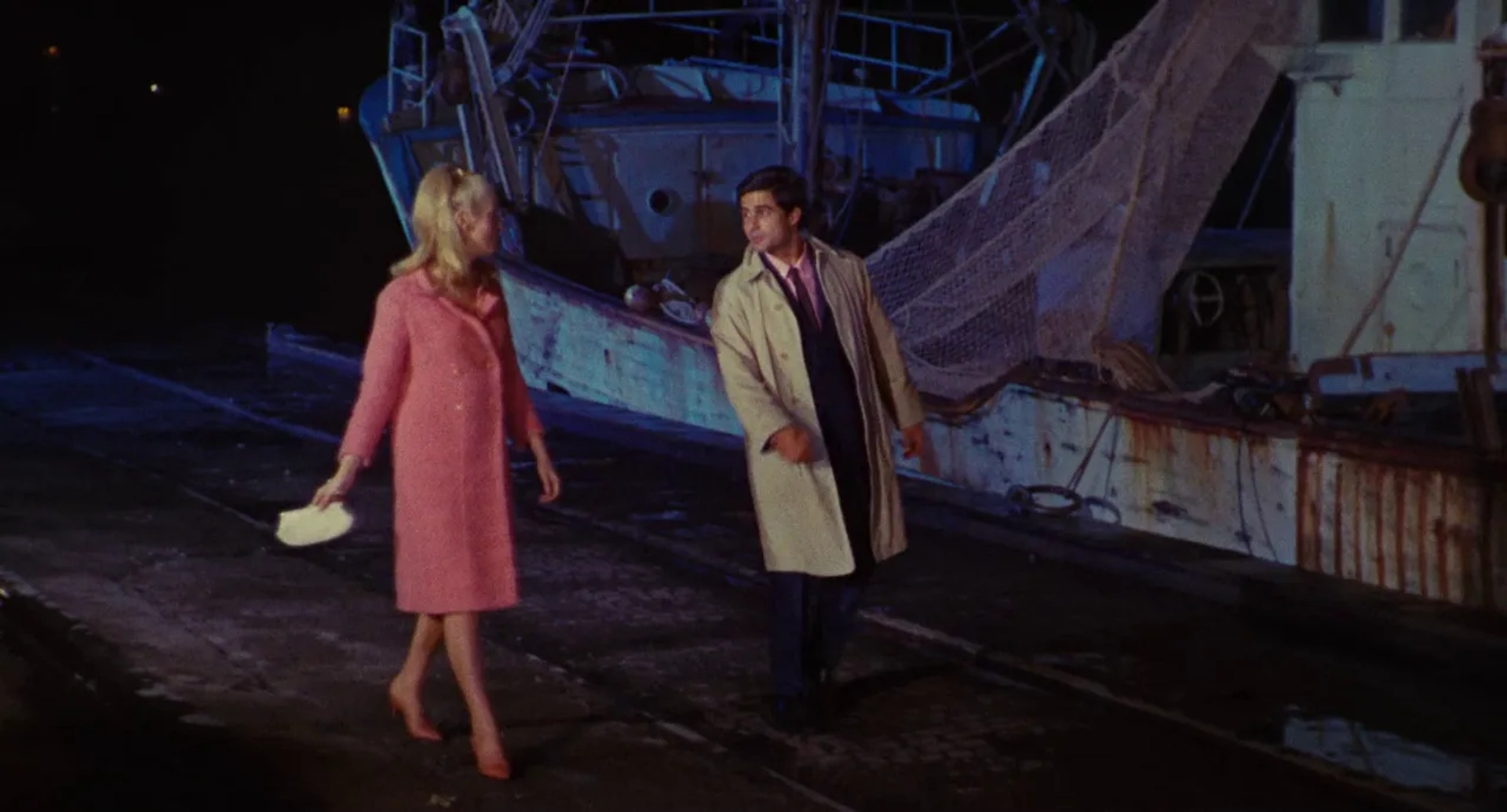 Catherine Deneuve and Nino Castelnuovo in The Umbrellas of Cherbourg (1964)