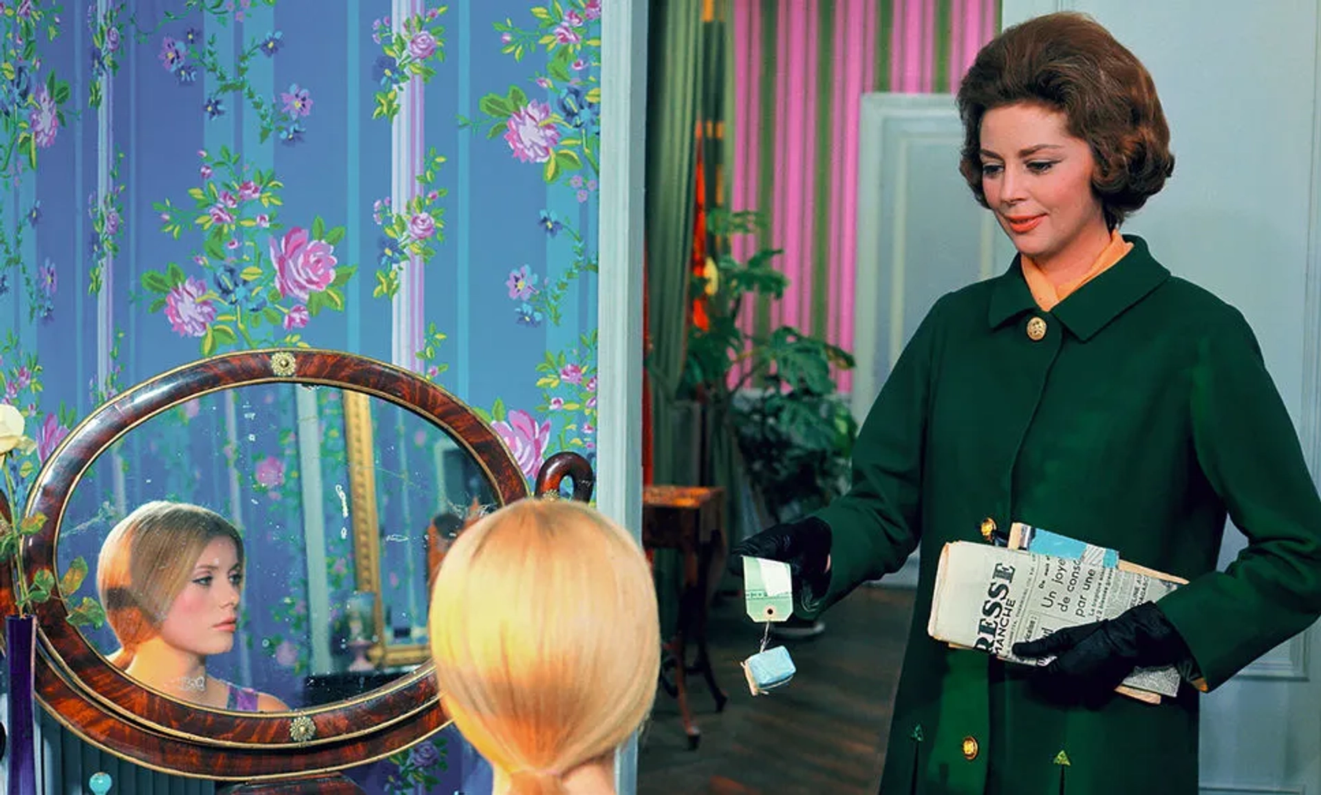 Catherine Deneuve and Anne Vernon in The Umbrellas of Cherbourg (1964)