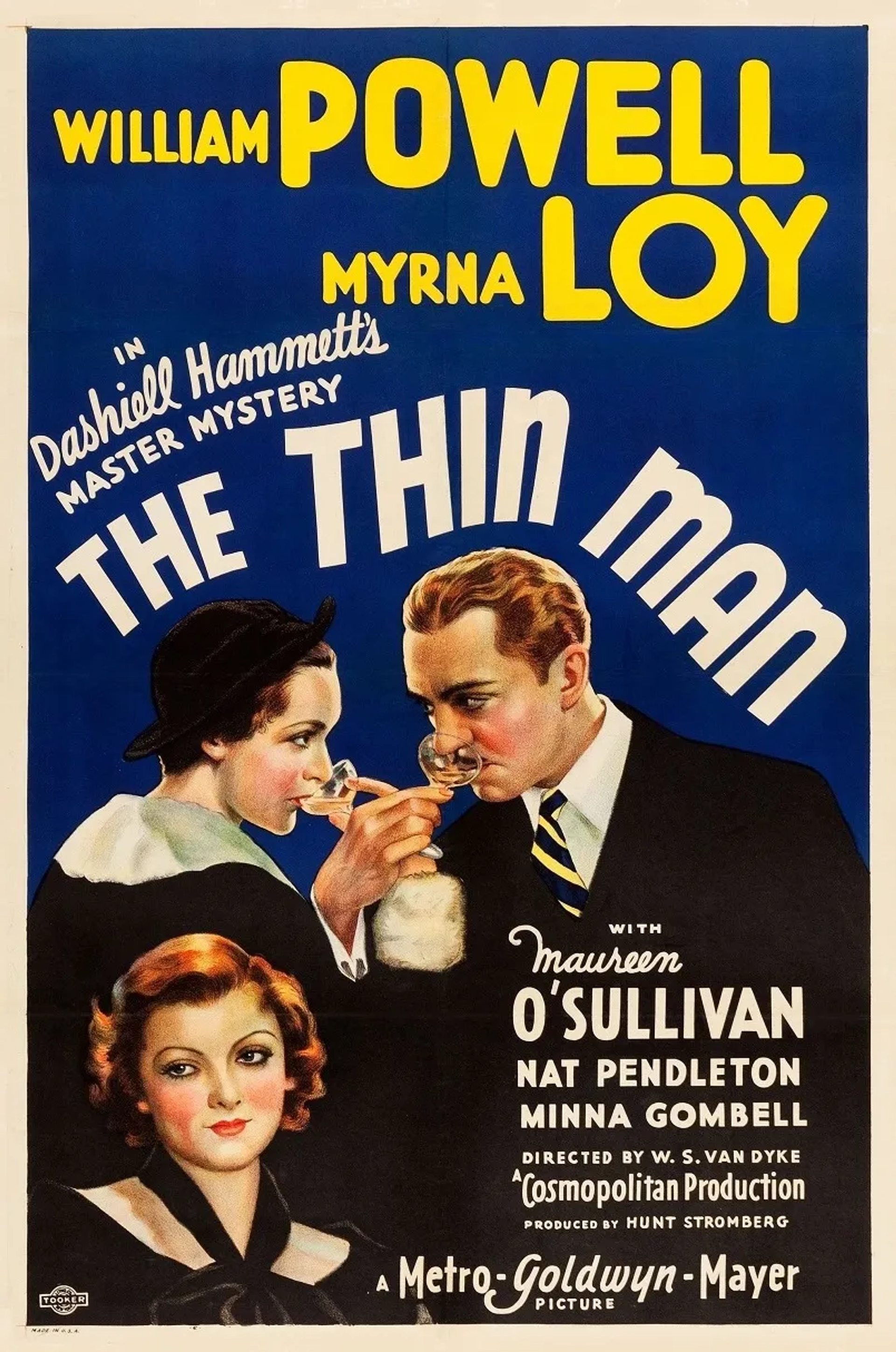 Myrna Loy, Maureen O'Sullivan, and William Powell in The Thin Man (1934)