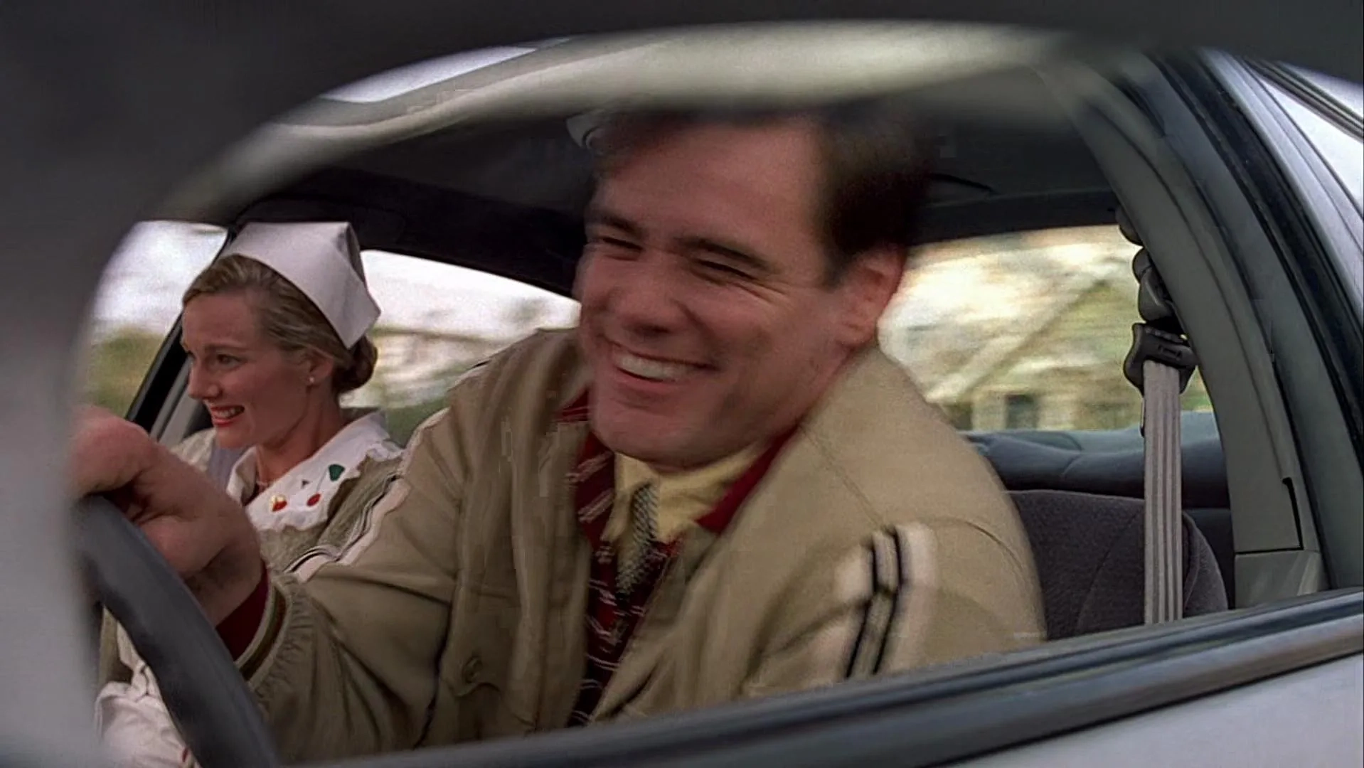 Jim Carrey and Laura Linney in The Truman Show (1998)