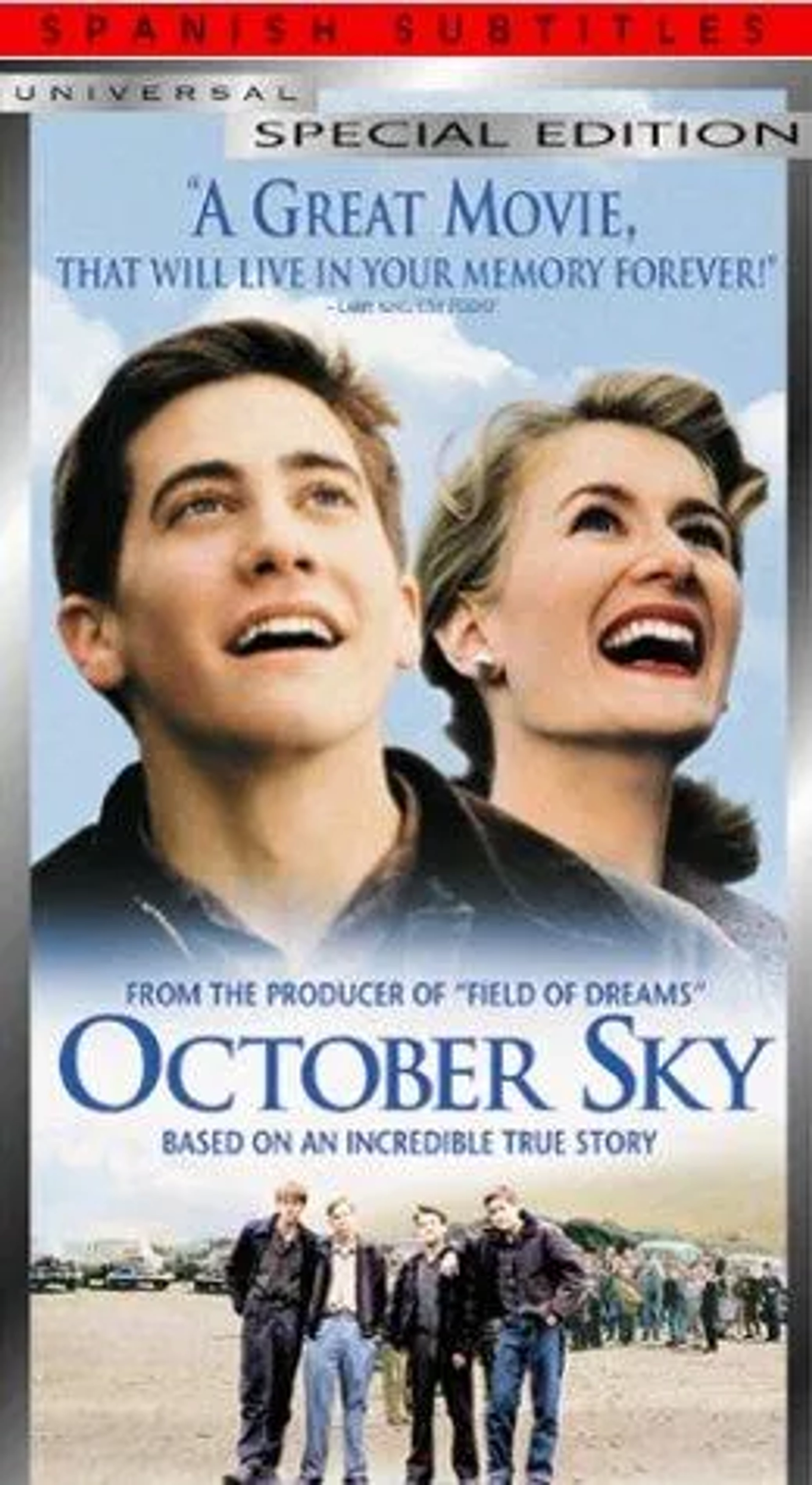 Laura Dern, William Lee Scott, Jake Gyllenhaal, Chad Lindberg, and Chris Owen in October Sky (1999)