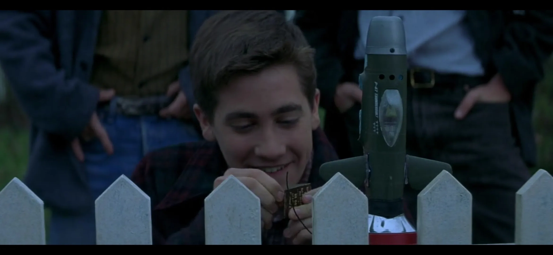 William Lee Scott, Jake Gyllenhaal, Chad Lindberg, and Chris Owen in October Sky (1999)