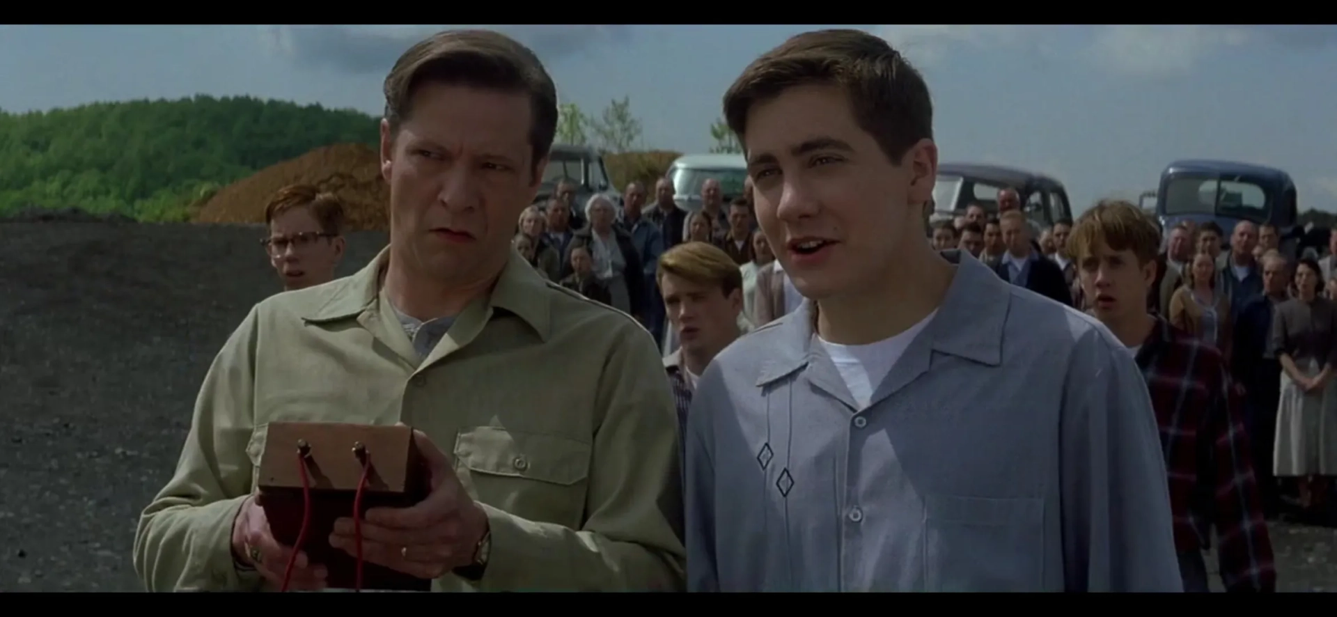 Chris Cooper and Jake Gyllenhaal in October Sky (1999)