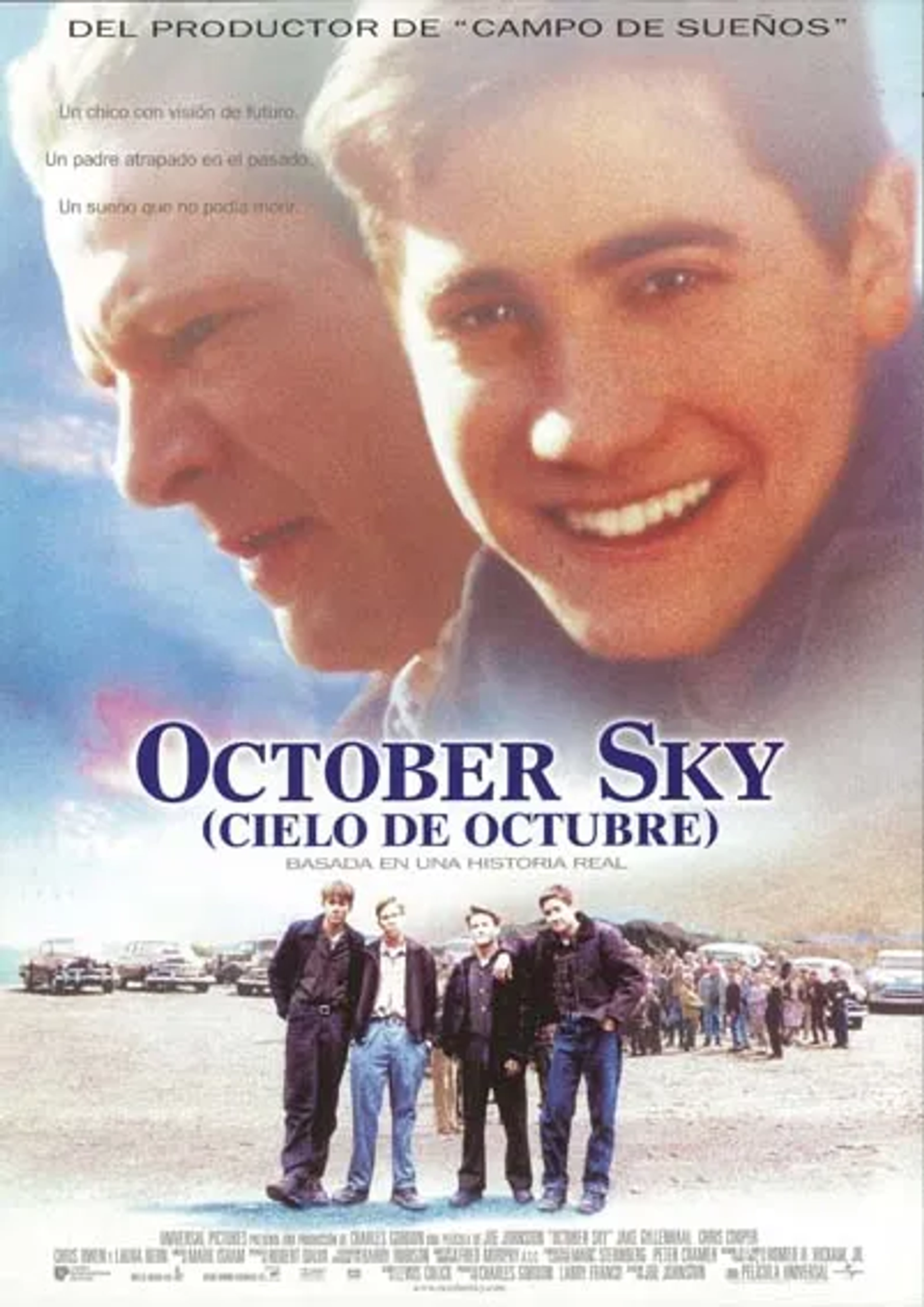 William Lee Scott, Chris Cooper, Jake Gyllenhaal, Chad Lindberg, and Chris Owen in October Sky (1999)