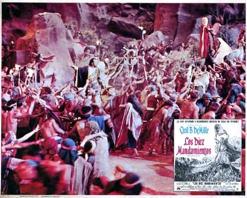 Charlton Heston and Edward G. Robinson in The Ten Commandments (1956)