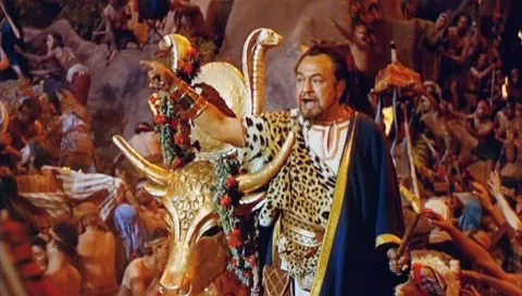 Edward G. Robinson in The Ten Commandments (1956)