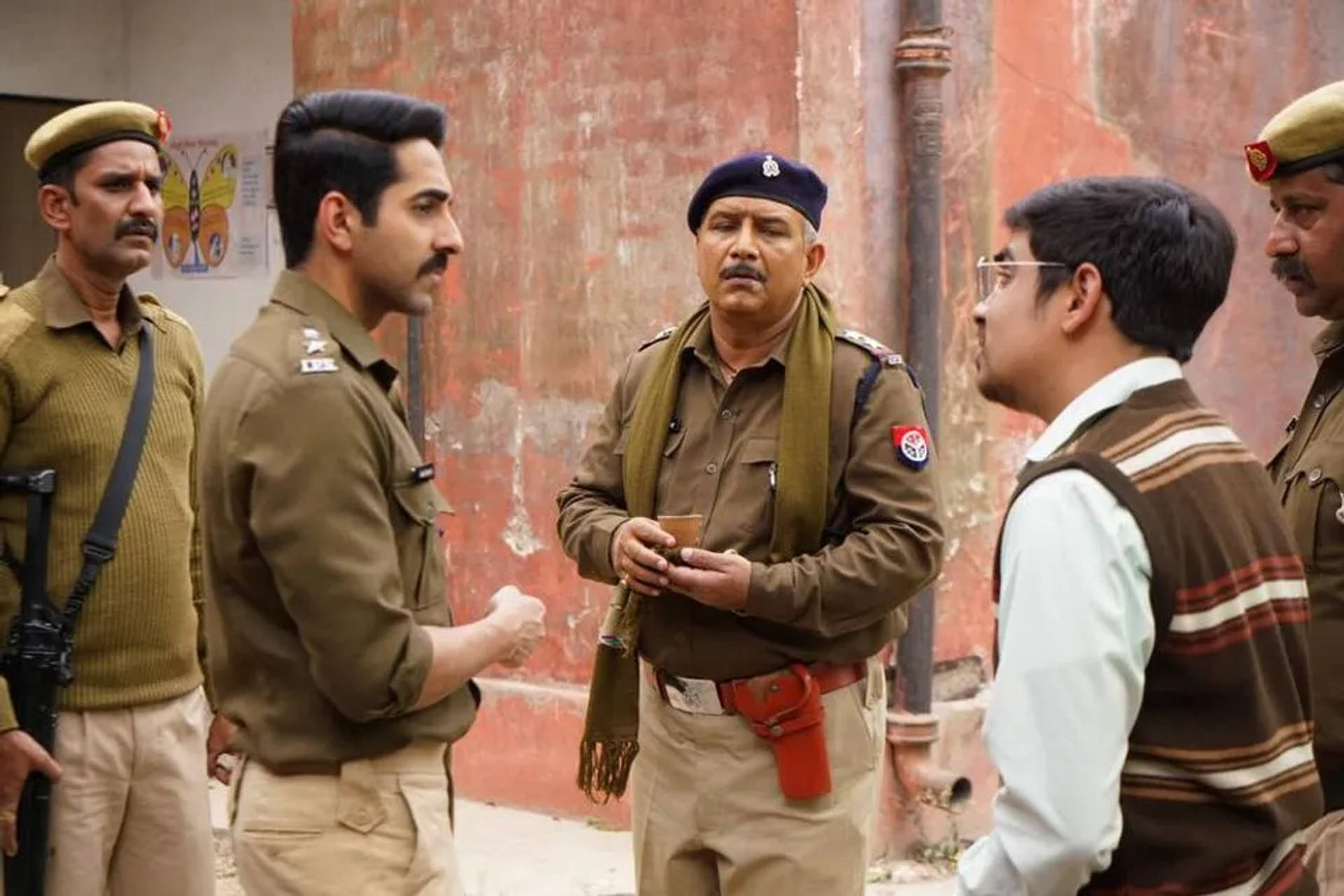 Kumud Mishra and Ayushmann Khurrana in Article 15 (2019)