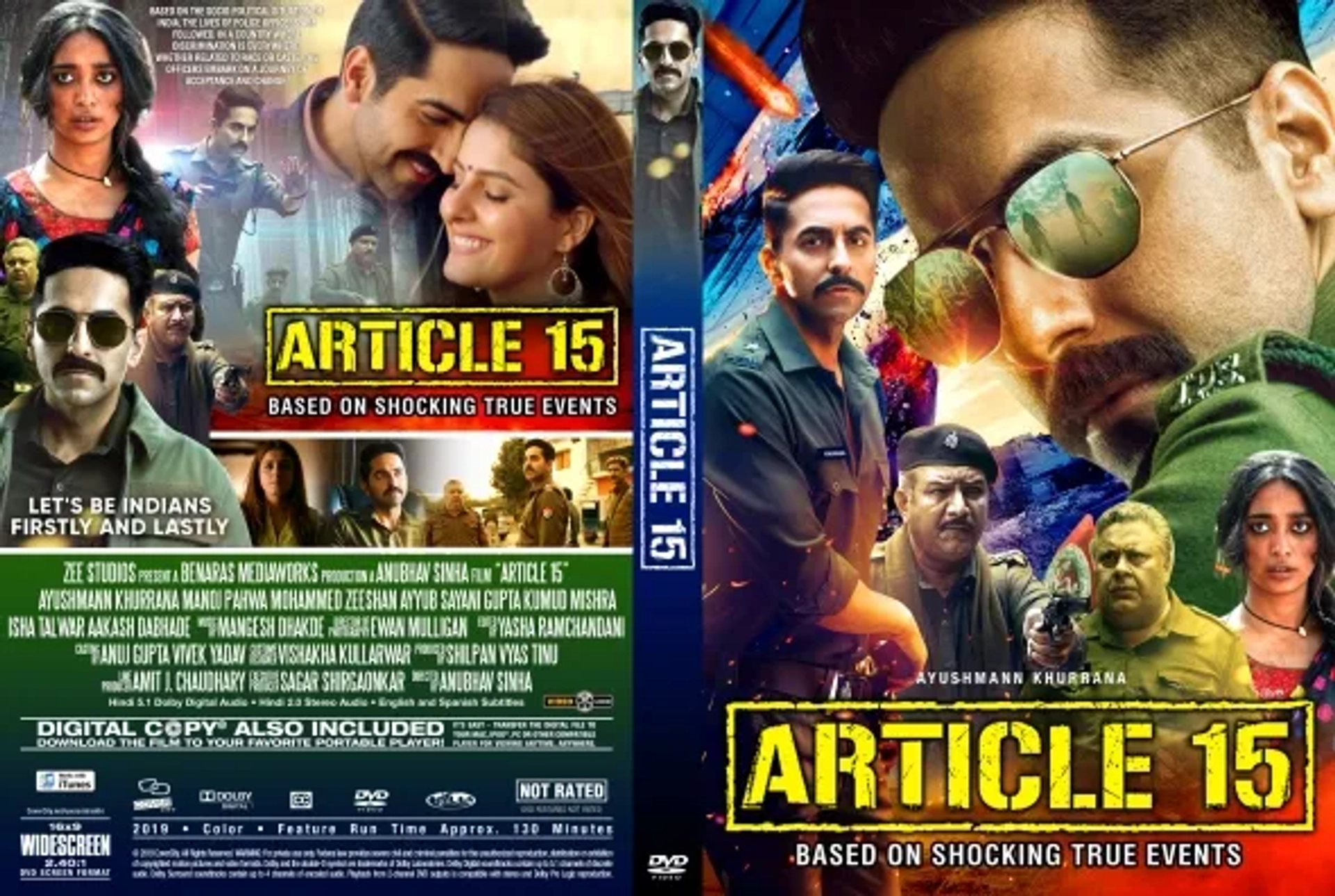 Manoj Pahwa, Isha Talwar, and Ayushmann Khurrana in Article 15 (2019)