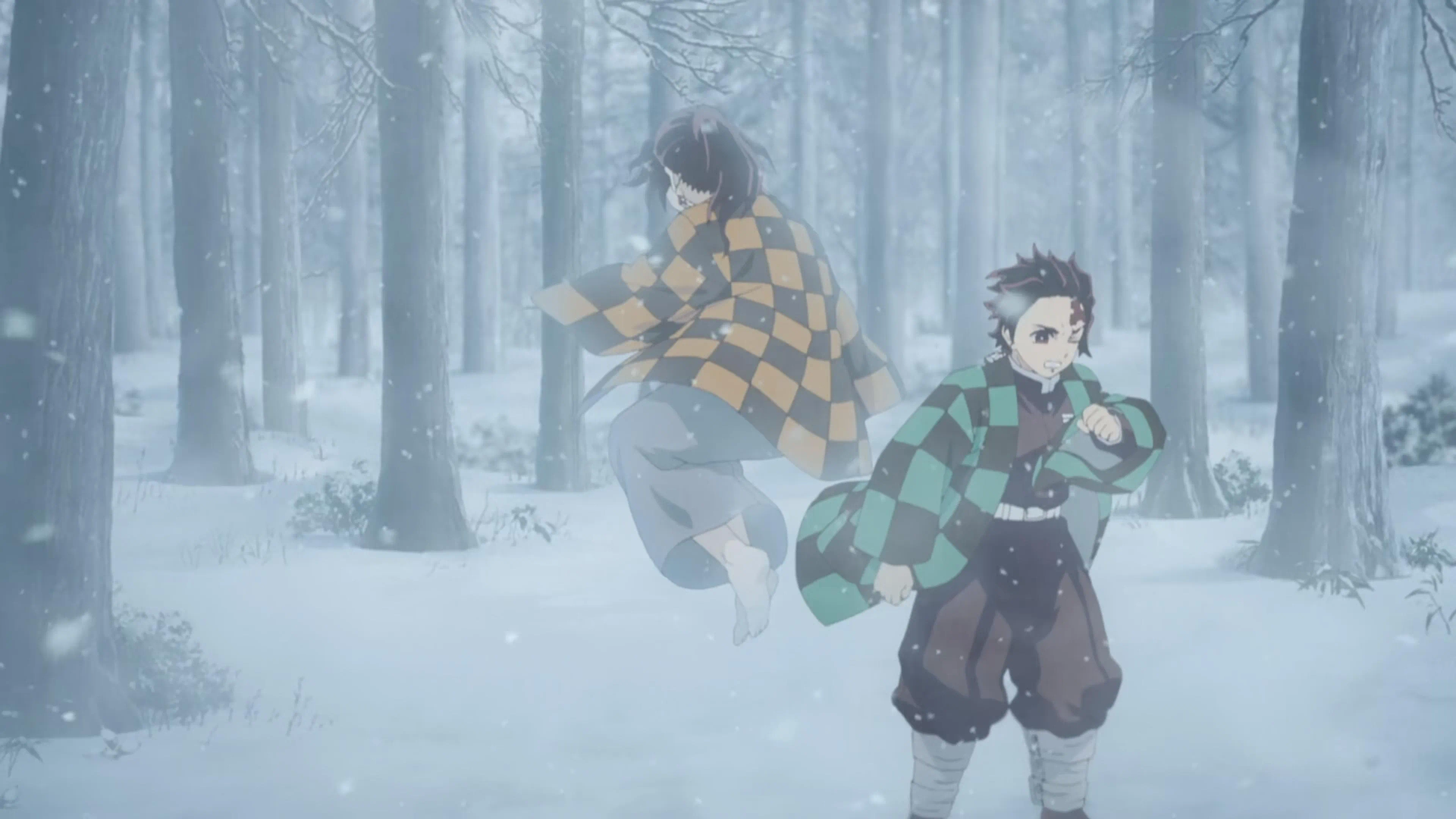 Shin'ichirô Miki and Natsuki Hanae in Demon Slayer: Kimetsu no Yaiba - The Movie: Mugen Train (2020)