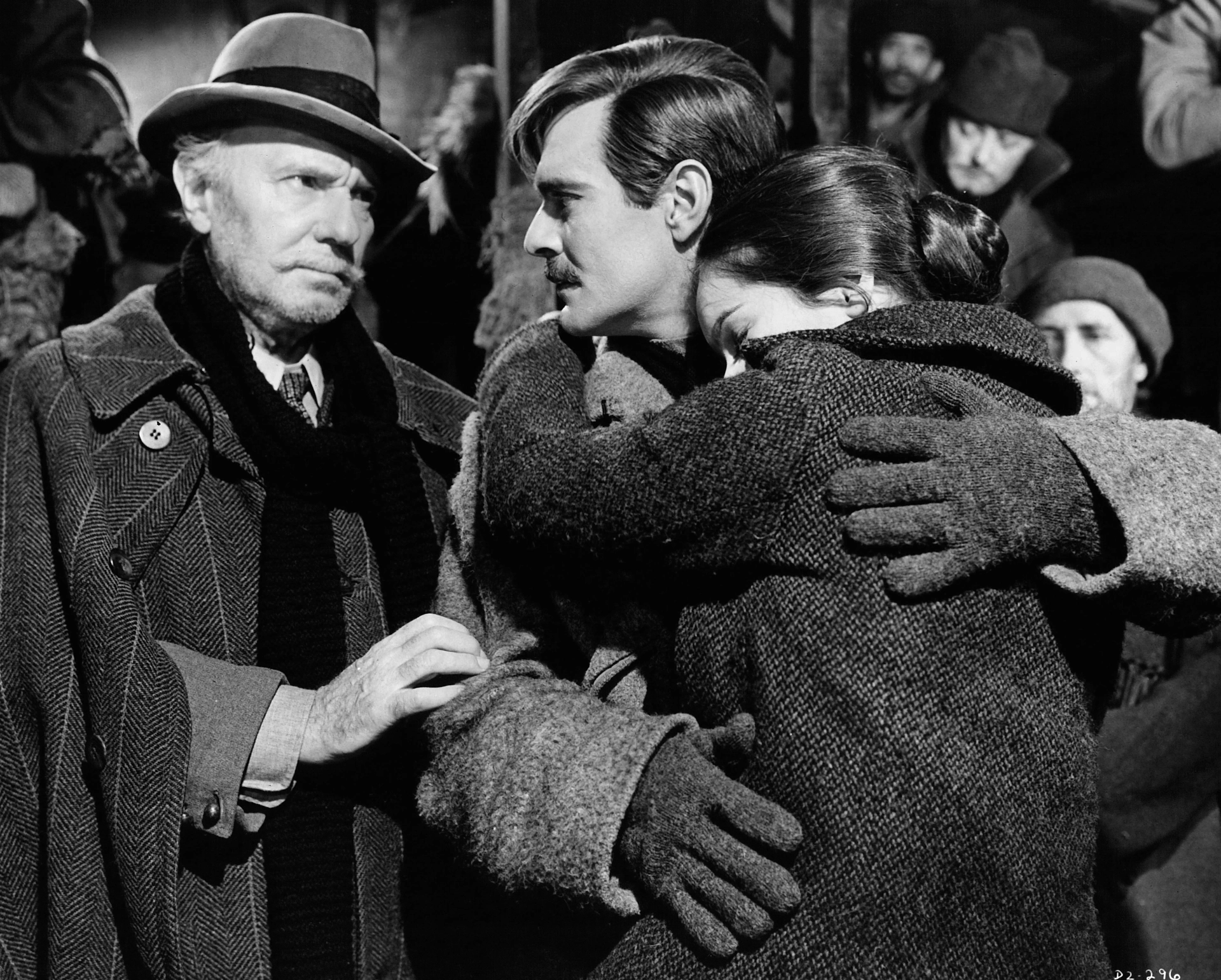 Geraldine Chaplin, Omar Sharif, and Ralph Richardson in Doctor Zhivago (1965)