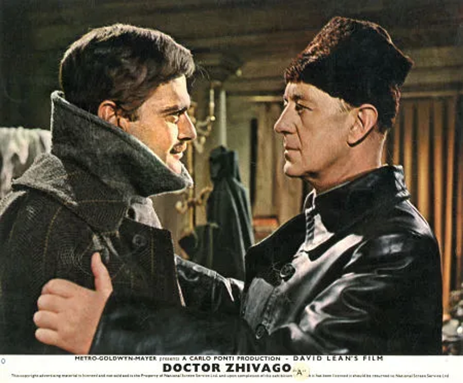 "Doctor Zhivago" Omar Sharif, Alec Guinness 1965 MGM Lobby Card